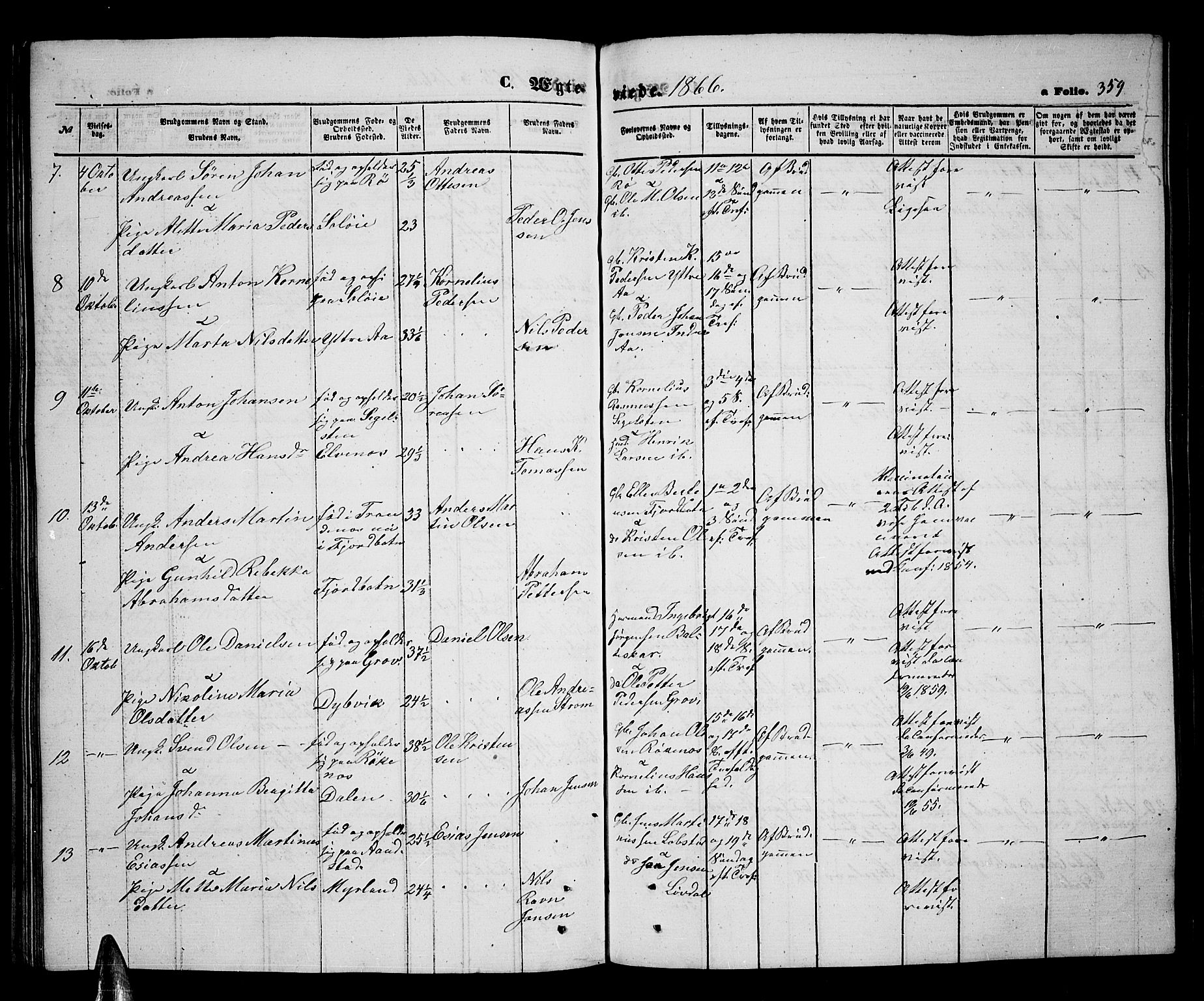 Ibestad sokneprestembete, SATØ/S-0077/H/Ha/Hab/L0005klokker: Parish register (copy) no. 5, 1860-1871, p. 359
