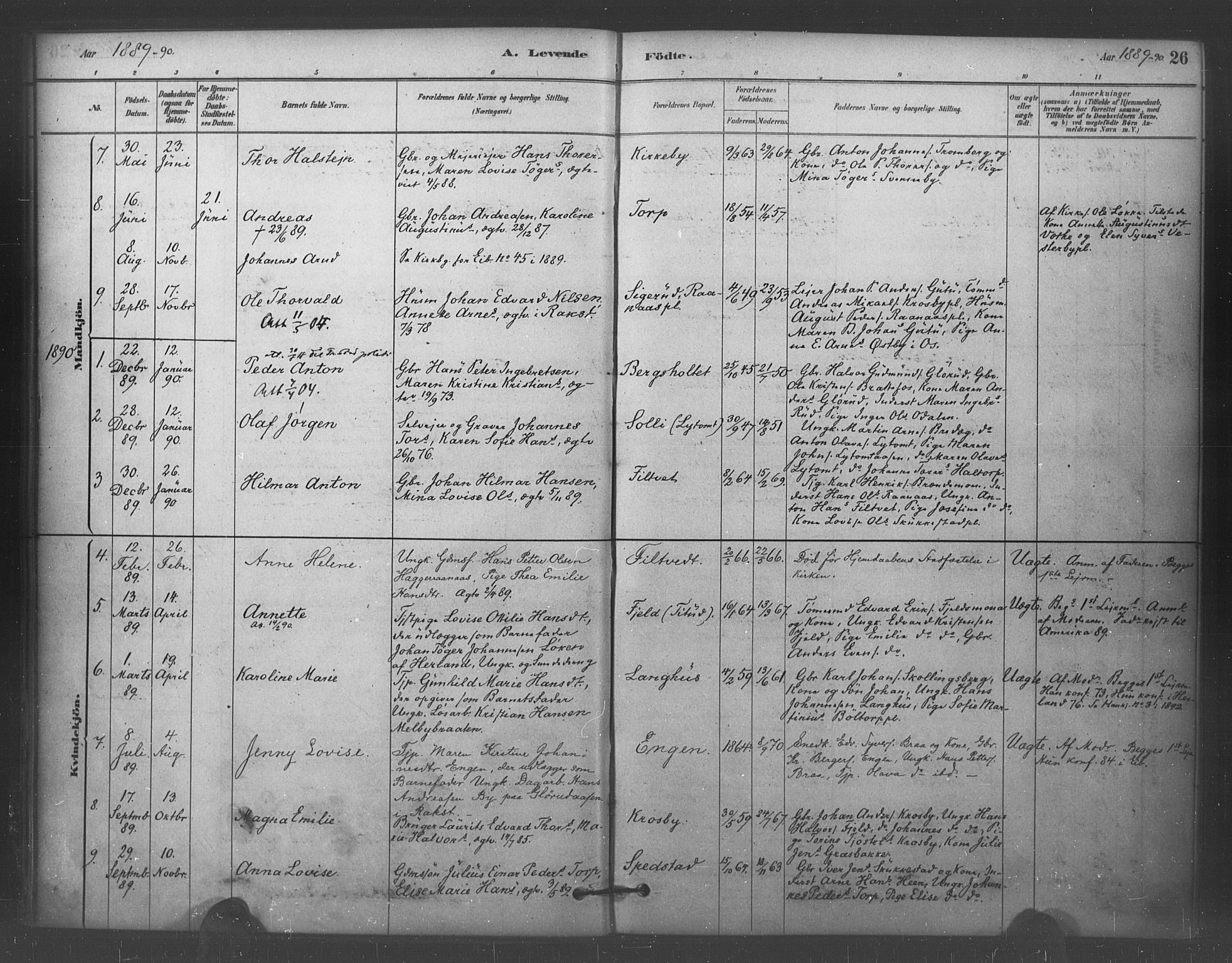 Eidsberg prestekontor Kirkebøker, SAO/A-10905/F/Fc/L0001: Parish register (official) no. III 1, 1879-1905, p. 26