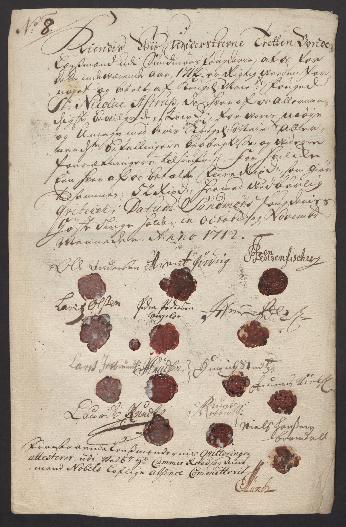 Rentekammeret inntil 1814, Reviderte regnskaper, Fogderegnskap, RA/EA-4092/R54/L3565: Fogderegnskap Sunnmøre, 1712-1713, p. 176