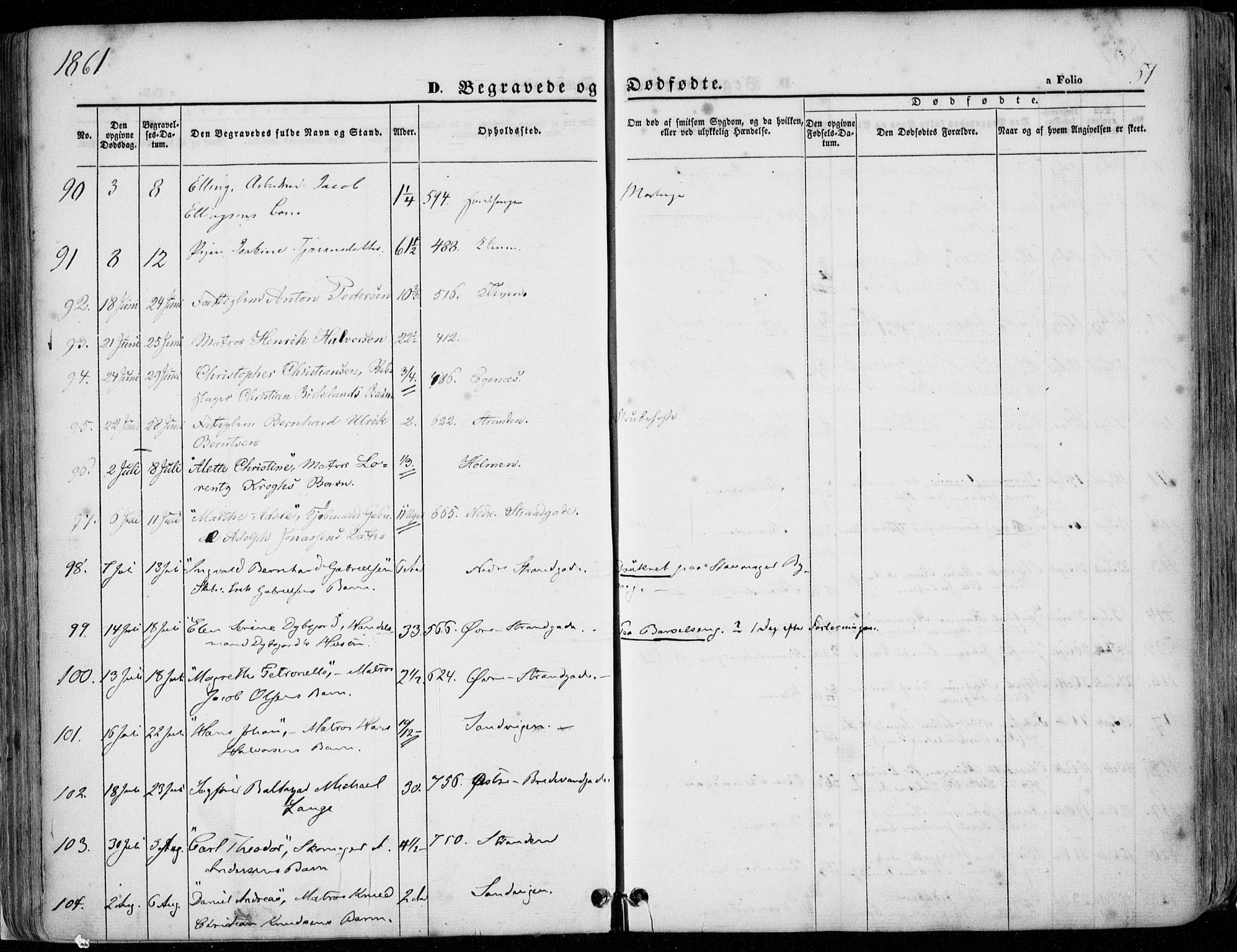 Domkirken sokneprestkontor, AV/SAST-A-101812/001/30/30BA/L0020: Parish register (official) no. A 19, 1858-1877, p. 51