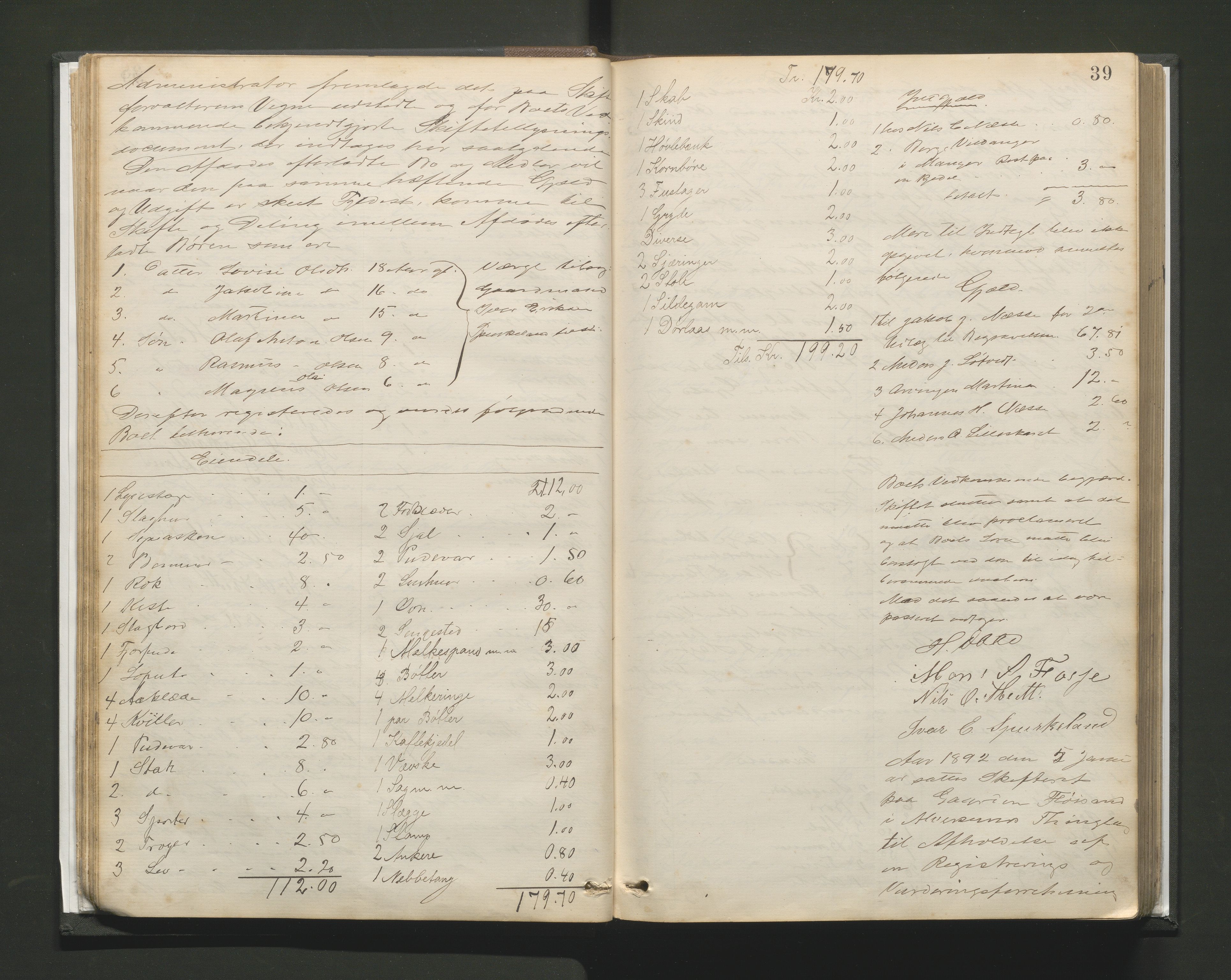Lensmannen i Alversund, AV/SAB-A-30701/0006/L0001: Registreringsprotokoll, 1887-1913, p. 38b-39a