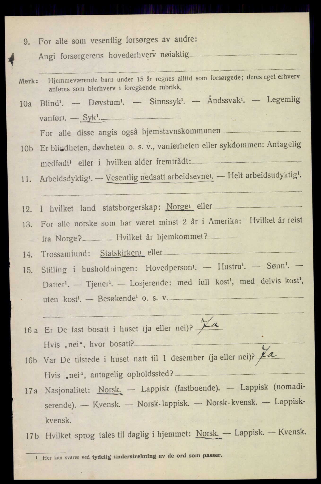 SAT, 1920 census for Saltdal, 1920, p. 7824