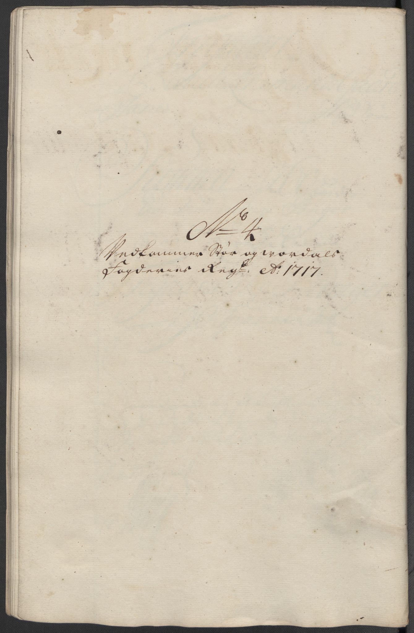 Rentekammeret inntil 1814, Reviderte regnskaper, Fogderegnskap, RA/EA-4092/R62/L4207: Fogderegnskap Stjørdal og Verdal, 1717, p. 126