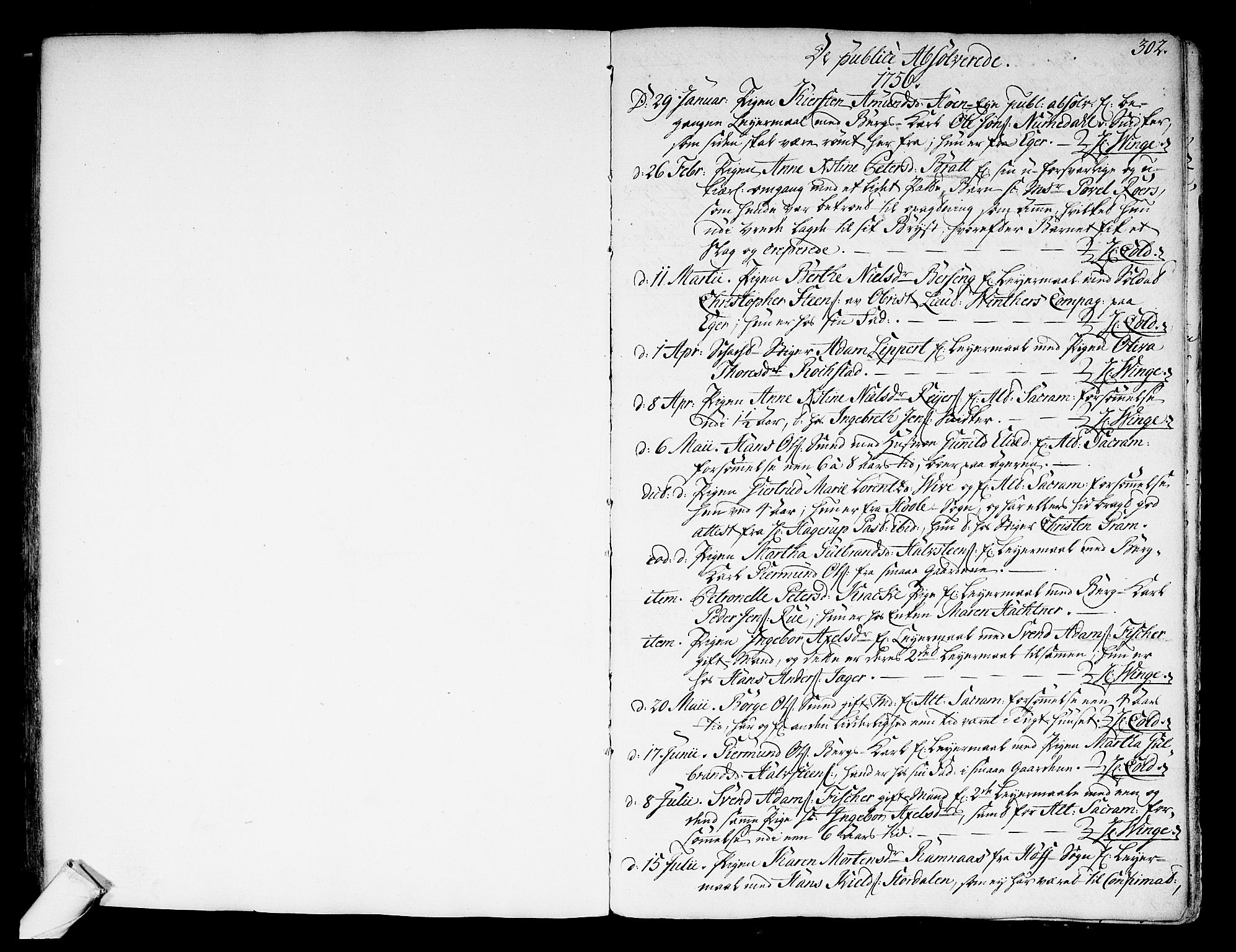 Kongsberg kirkebøker, SAKO/A-22/F/Fa/L0004: Parish register (official) no. I 4, 1756-1768, p. 302