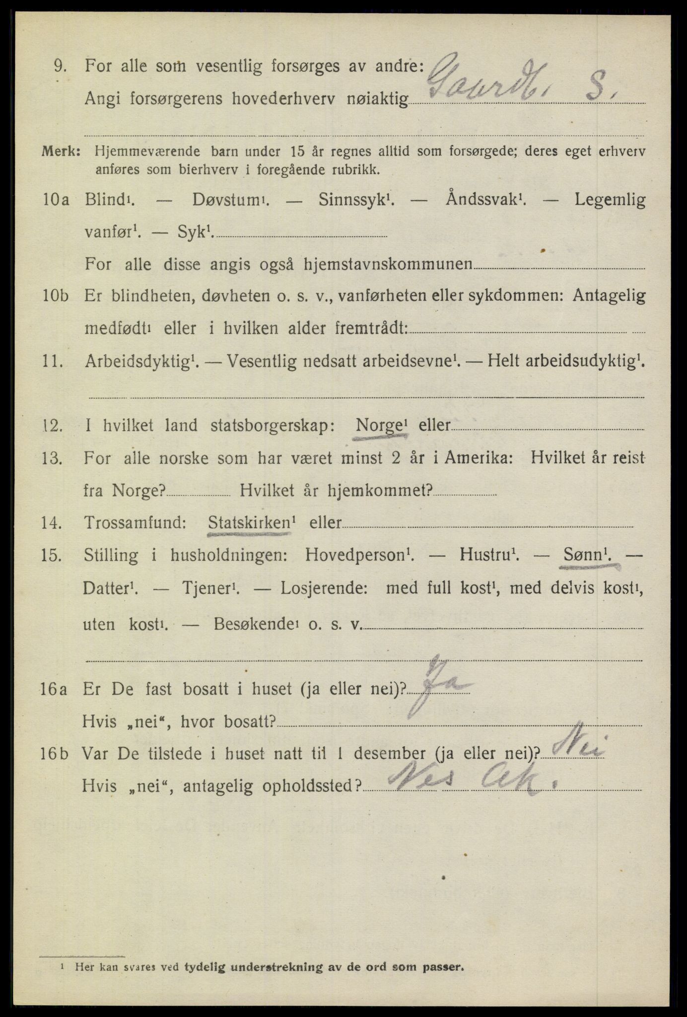 SAO, 1920 census for Aurskog, 1920, p. 6771