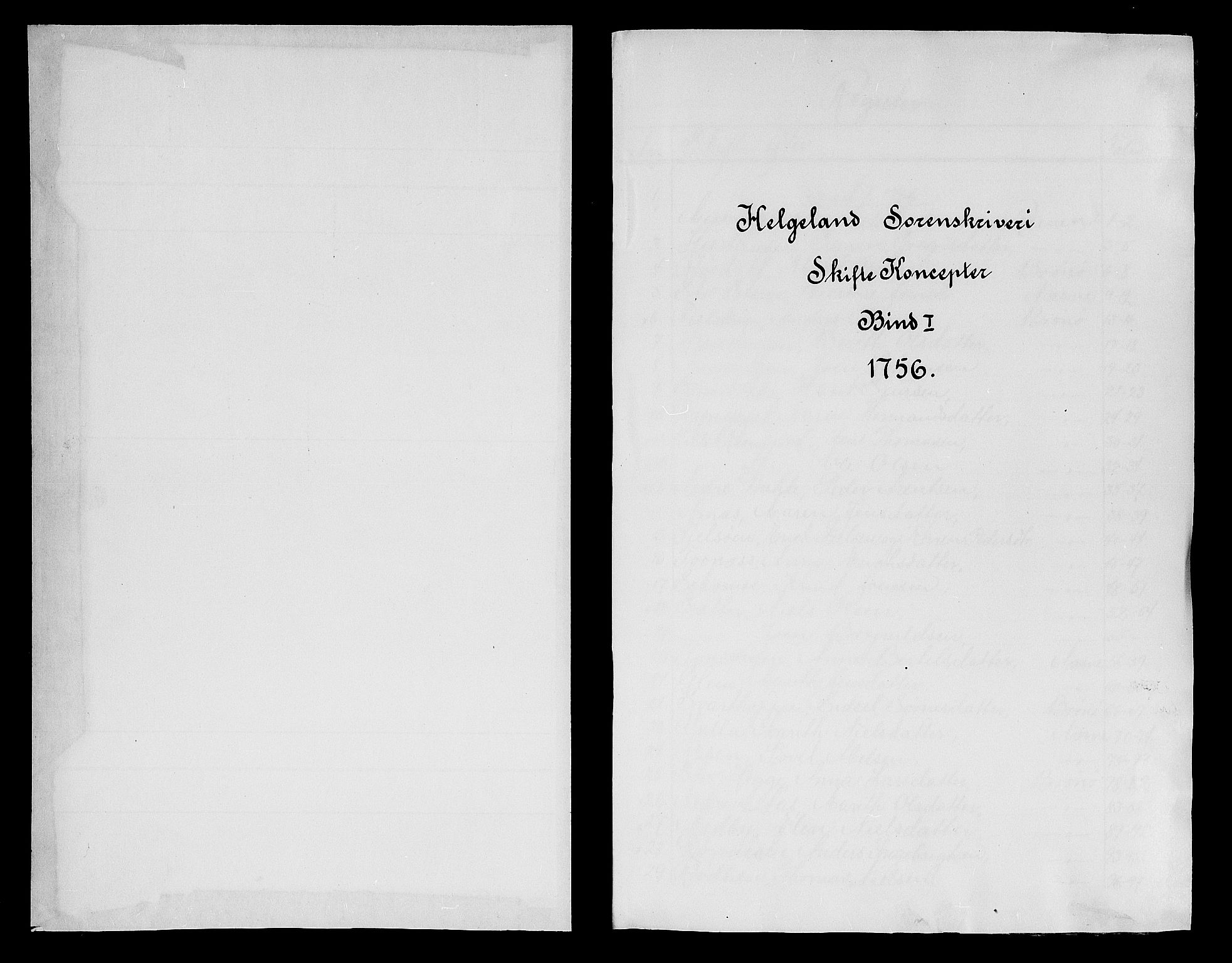 Helgeland sorenskriveri, SAT/A-0004/3/3A/L0036: Konseptprotokoll 21, 1756