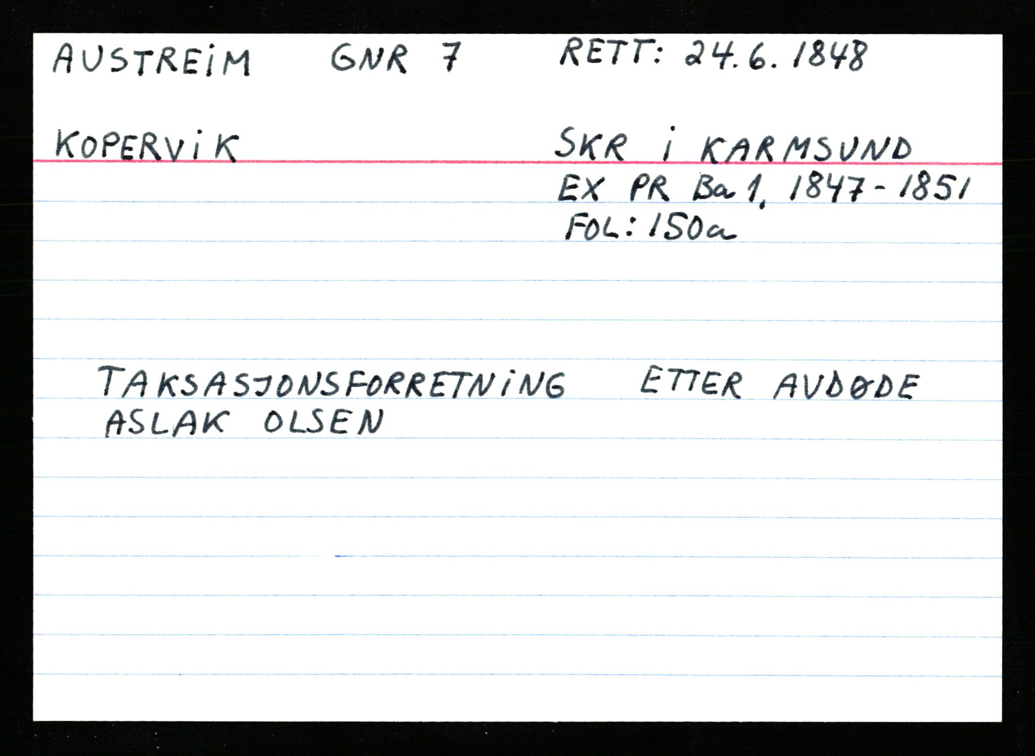 Statsarkivet i Stavanger, AV/SAST-A-101971/03/Y/Ym/L0003: Åstedskort sortert etter gårdsnavn: Austbø - Bandeberg, 1600-1950, p. 228