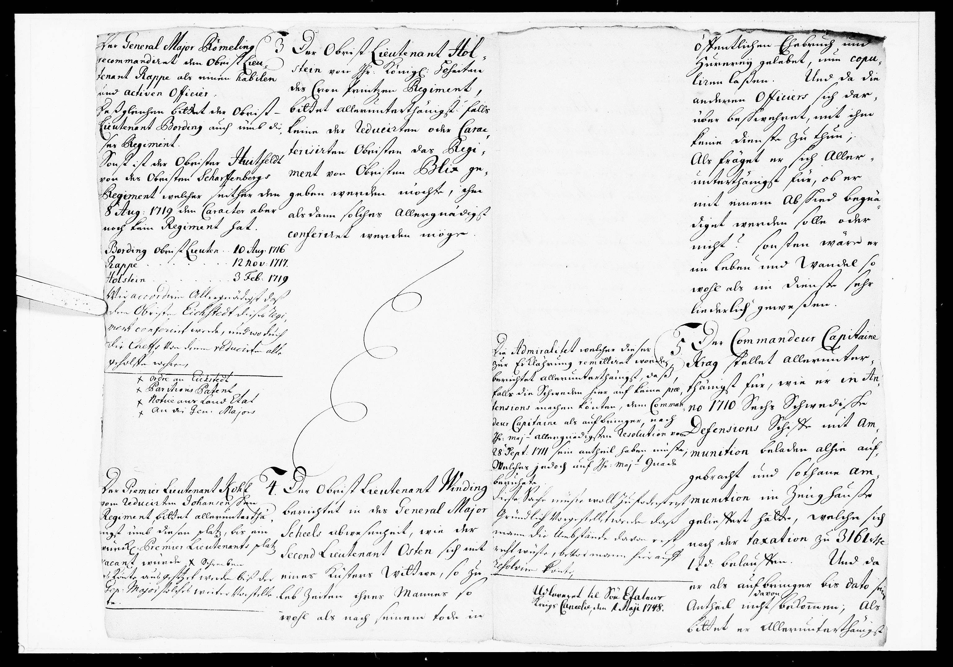 Krigskollegiet, Krigskancelliet, DRA/A-0006/-/1069-1071: Refererede sager, 1723, p. 3