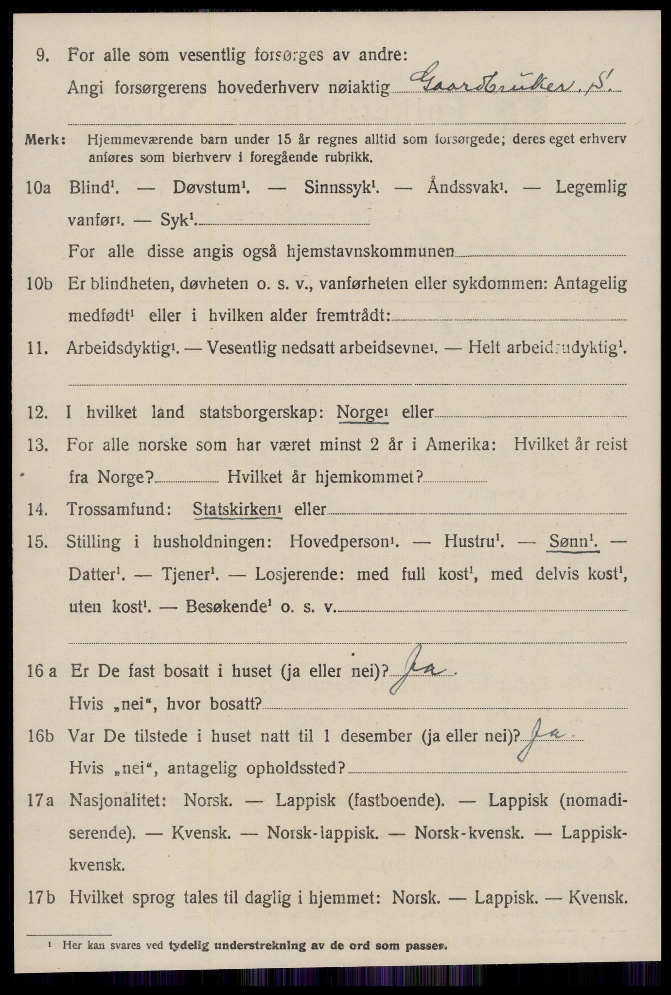 SAT, 1920 census for Børsa, 1920, p. 1648