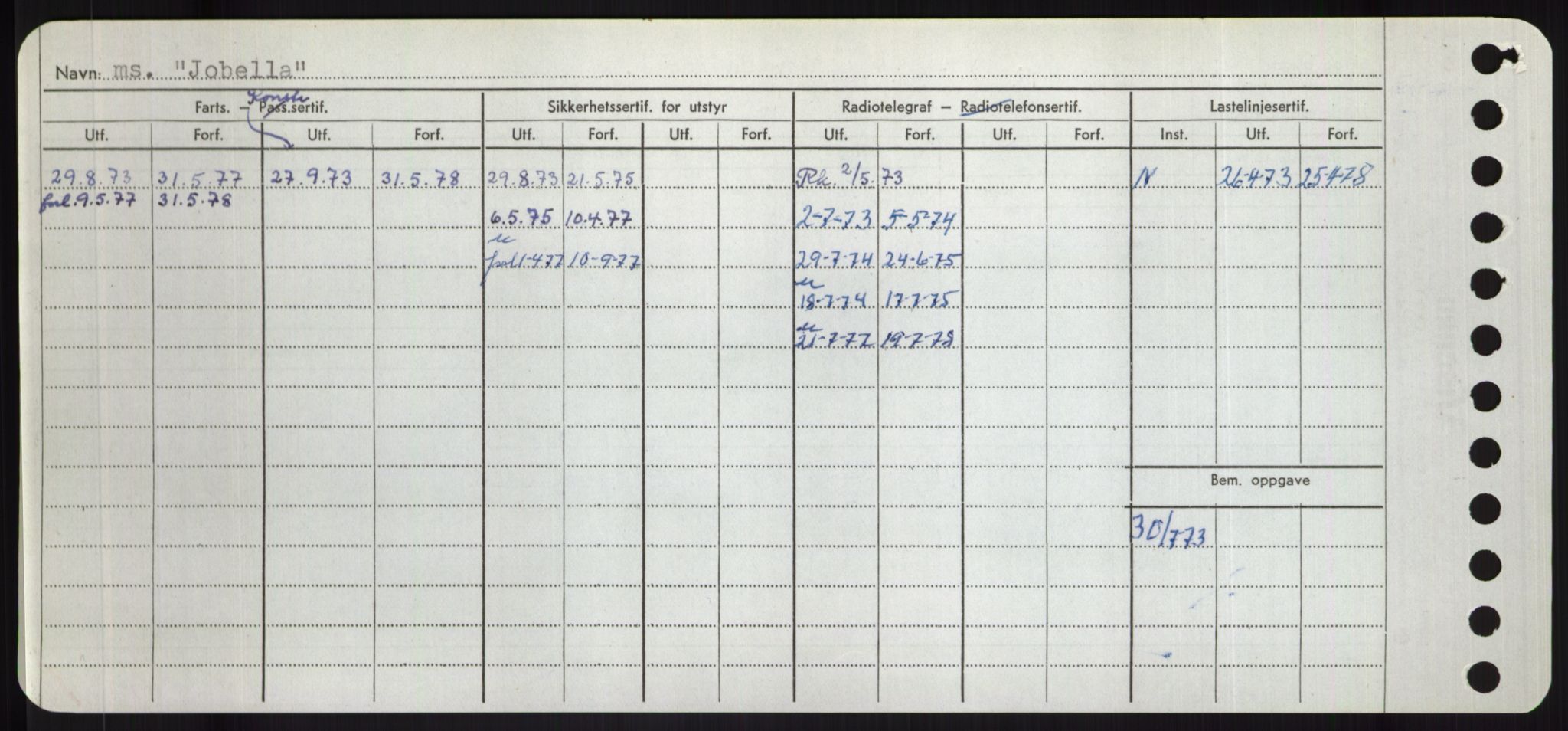 Sjøfartsdirektoratet med forløpere, Skipsmålingen, AV/RA-S-1627/H/Hd/L0019: Fartøy, J, p. 424