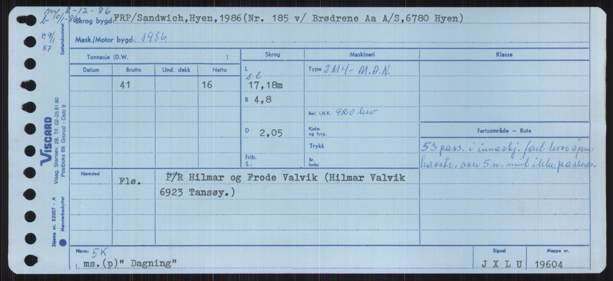 Sjøfartsdirektoratet med forløpere, Skipsmålingen, RA/S-1627/H/Ha/L0001/0002: Fartøy, A-Eig / Fartøy Bjør-Eig, p. 753