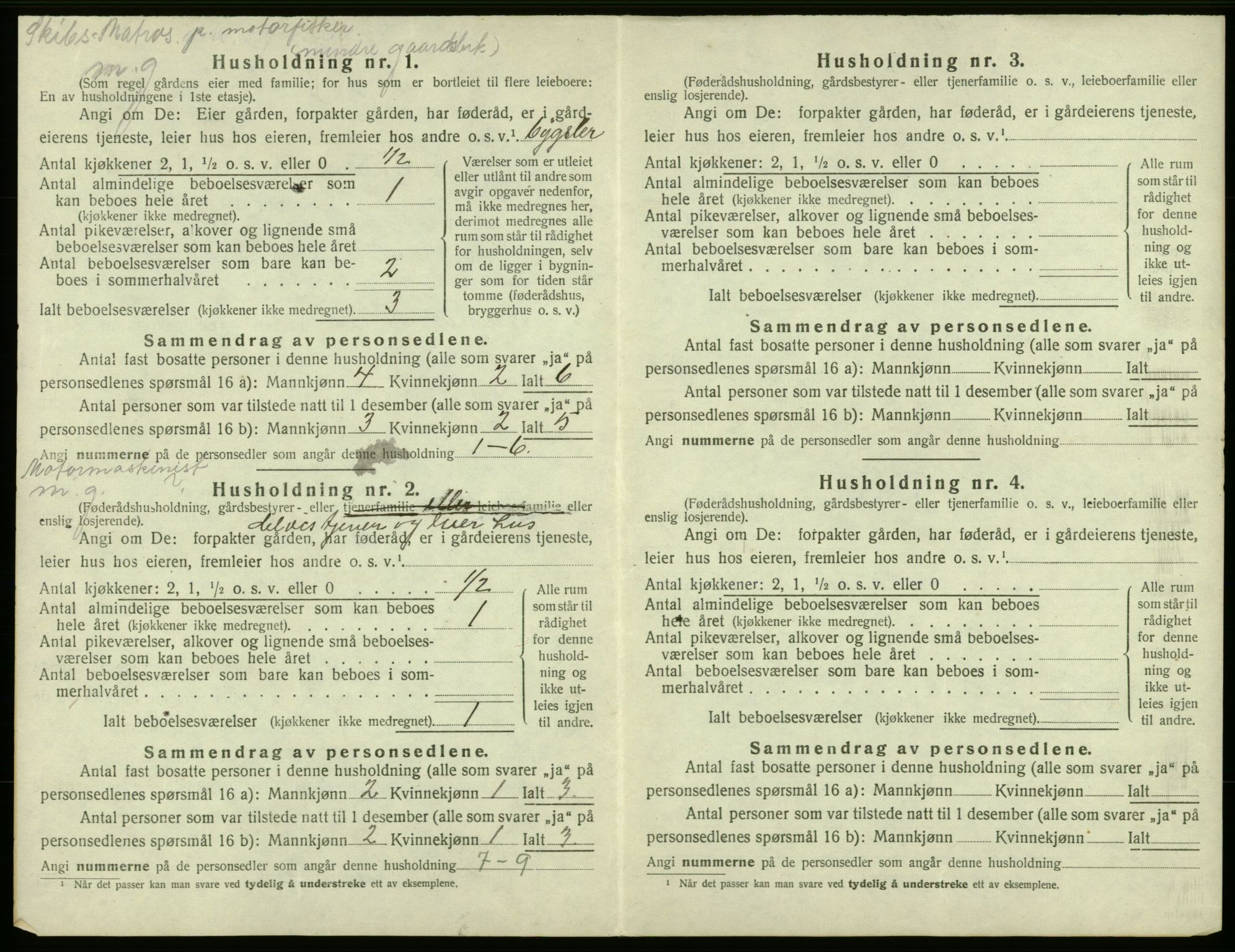 SAB, 1920 census for Bremnes, 1920, p. 74