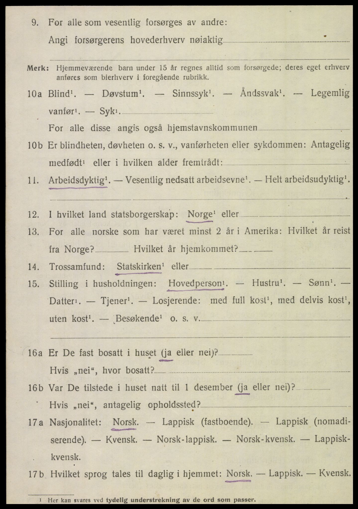 SAT, 1920 census for Hattfjelldal, 1920, p. 1835