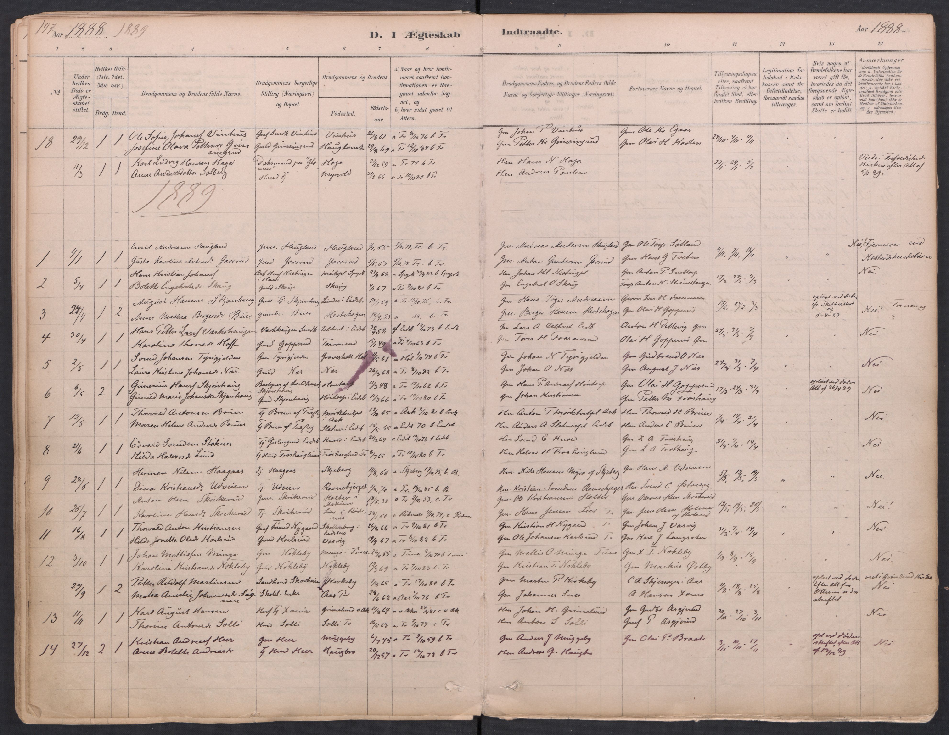 Trøgstad prestekontor Kirkebøker, AV/SAO-A-10925/F/Fa/L0010: Parish register (official) no. I 10, 1878-1898, p. 197