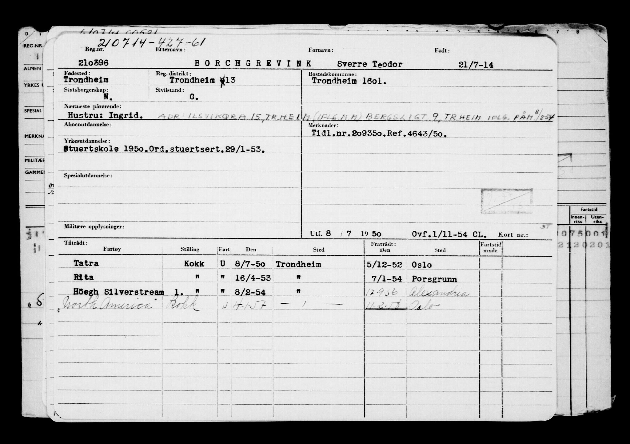 Direktoratet for sjømenn, AV/RA-S-3545/G/Gb/L0122: Hovedkort, 1914, p. 597