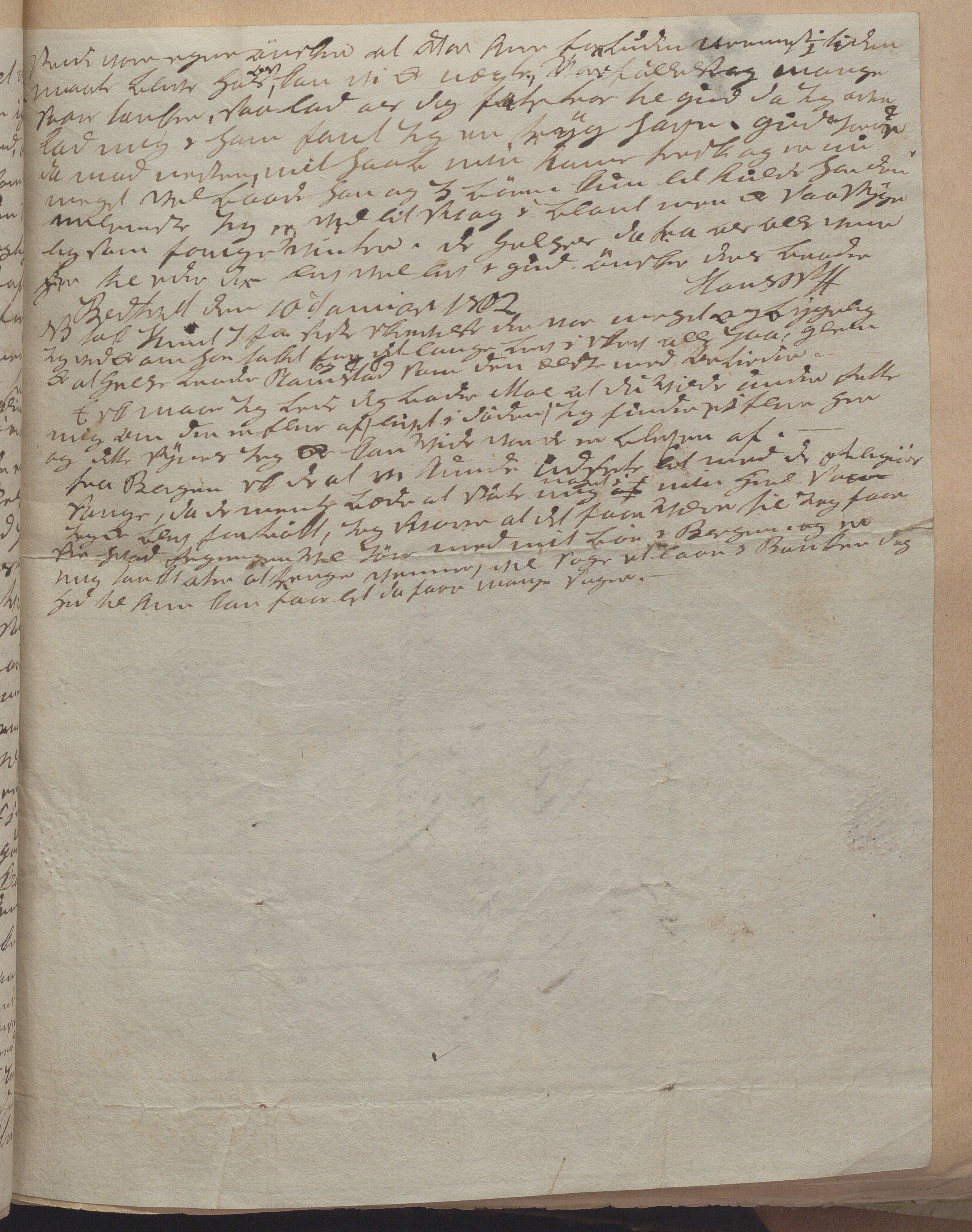 Heggtveitsamlingen, TMF/A-1007/H/L0050: Innbundne brev, Ms A, med innlagt registratur. , 1800-1850