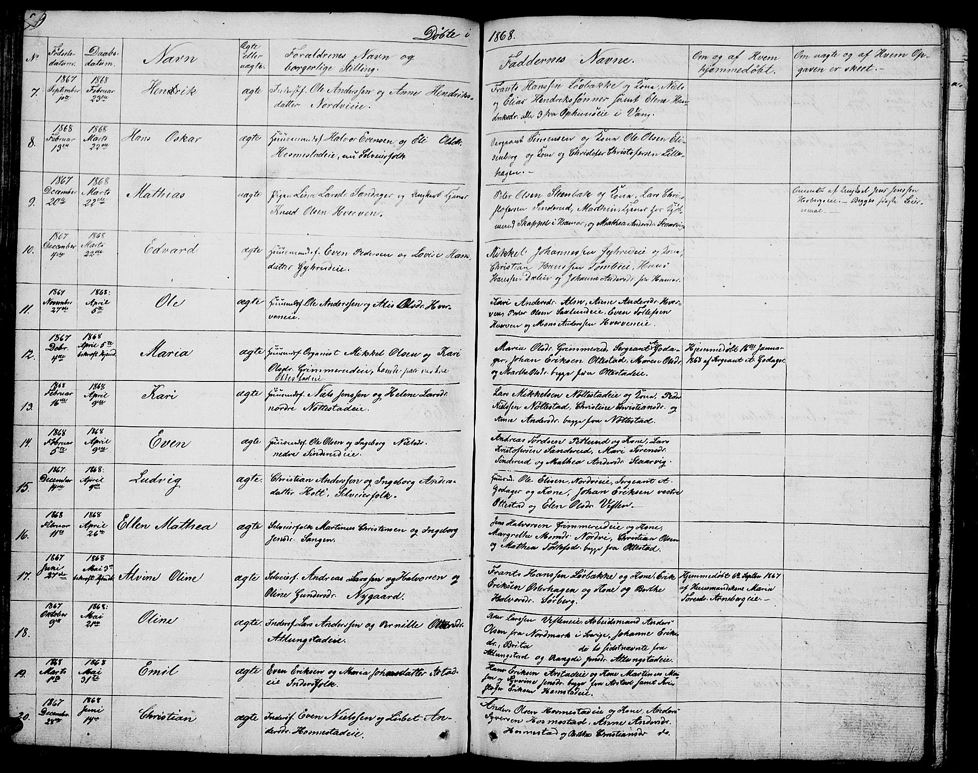 Stange prestekontor, AV/SAH-PREST-002/L/L0002: Parish register (copy) no. 2, 1838-1879, p. 99