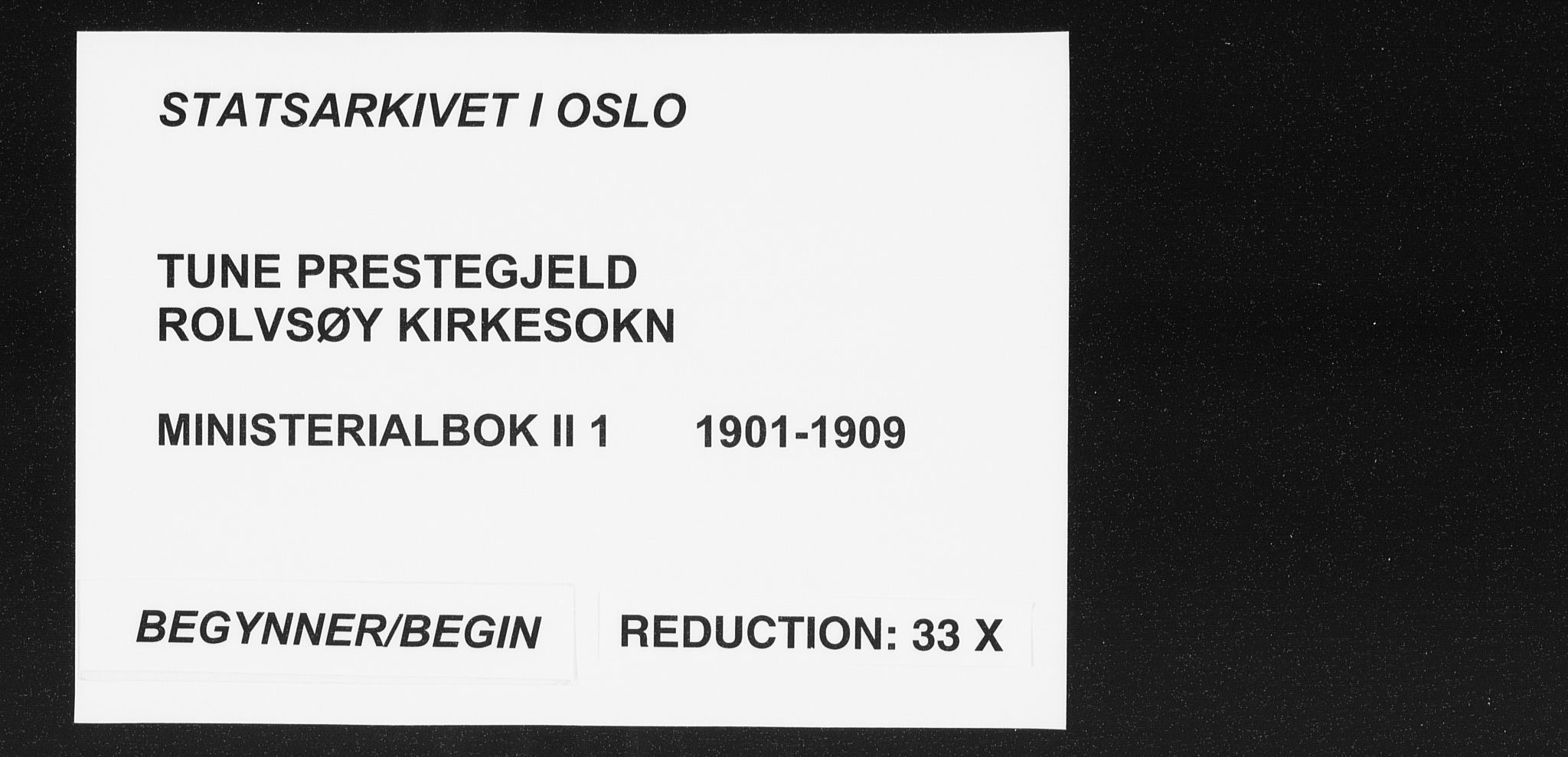 Rolvsøy prestekontor Kirkebøker, AV/SAO-A-2004/F/Fa/L0001: Parish register (official) no. 1, 1901-1909