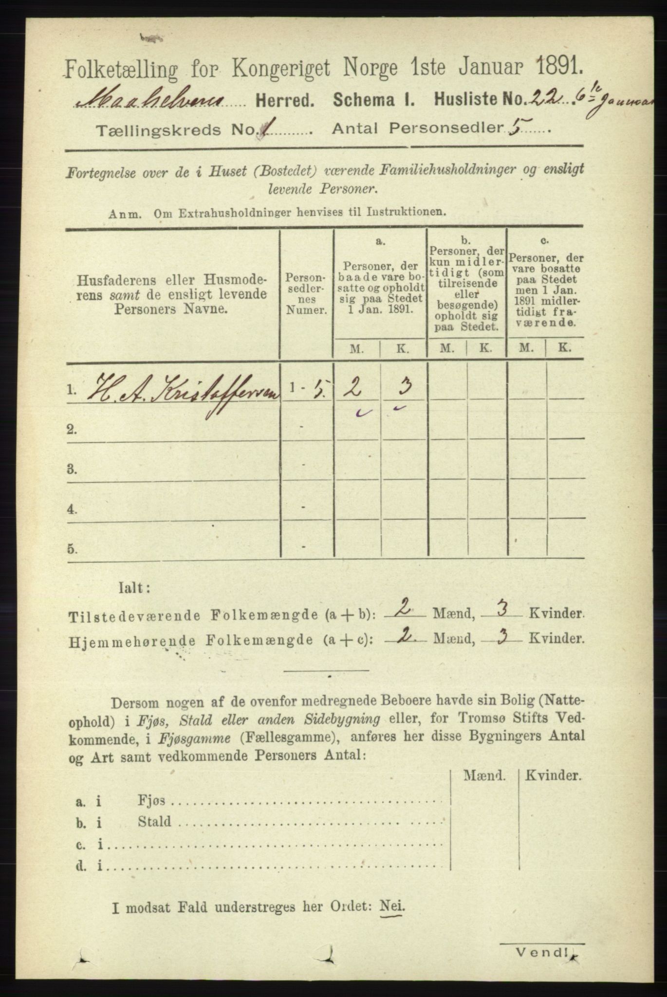 RA, 1891 census for 1924 Målselv, 1891, p. 52