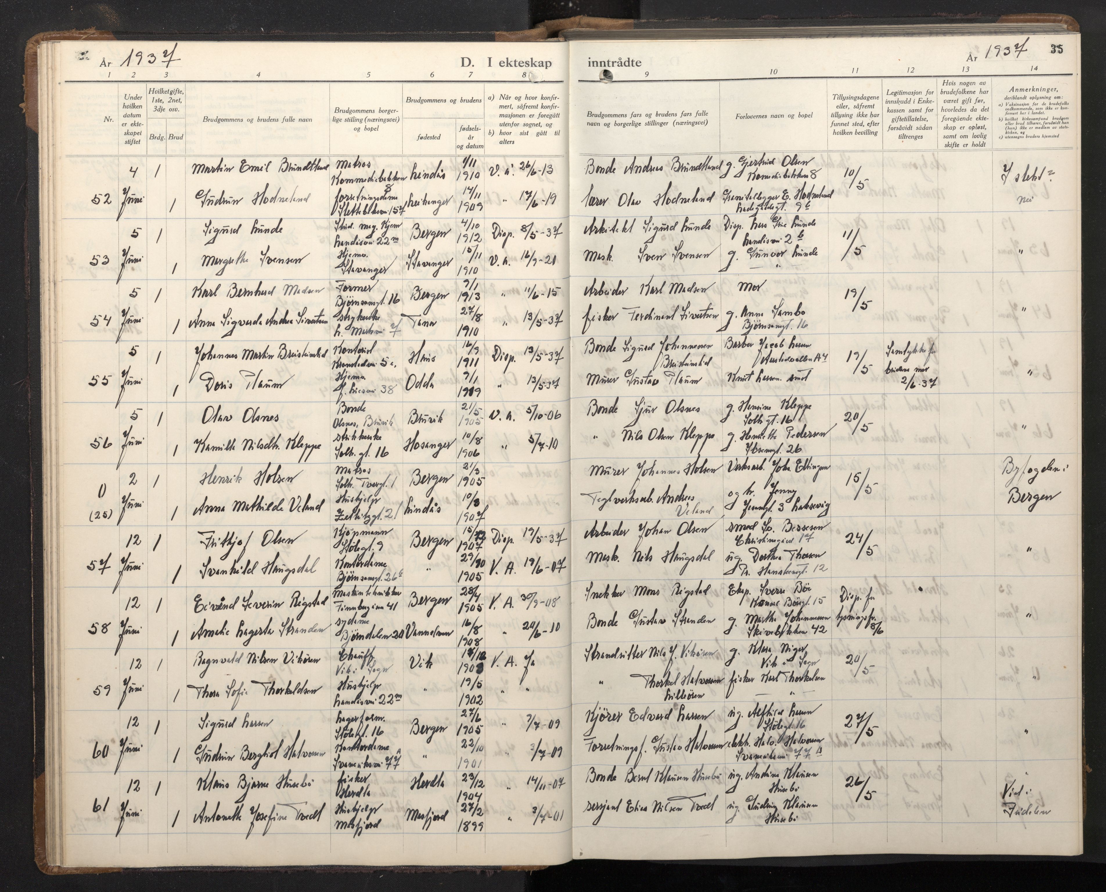 Årstad Sokneprestembete, AV/SAB-A-79301/H/Hab/L0021: Parish register (copy) no. C 3, 1935-1948, p. 34b-35a