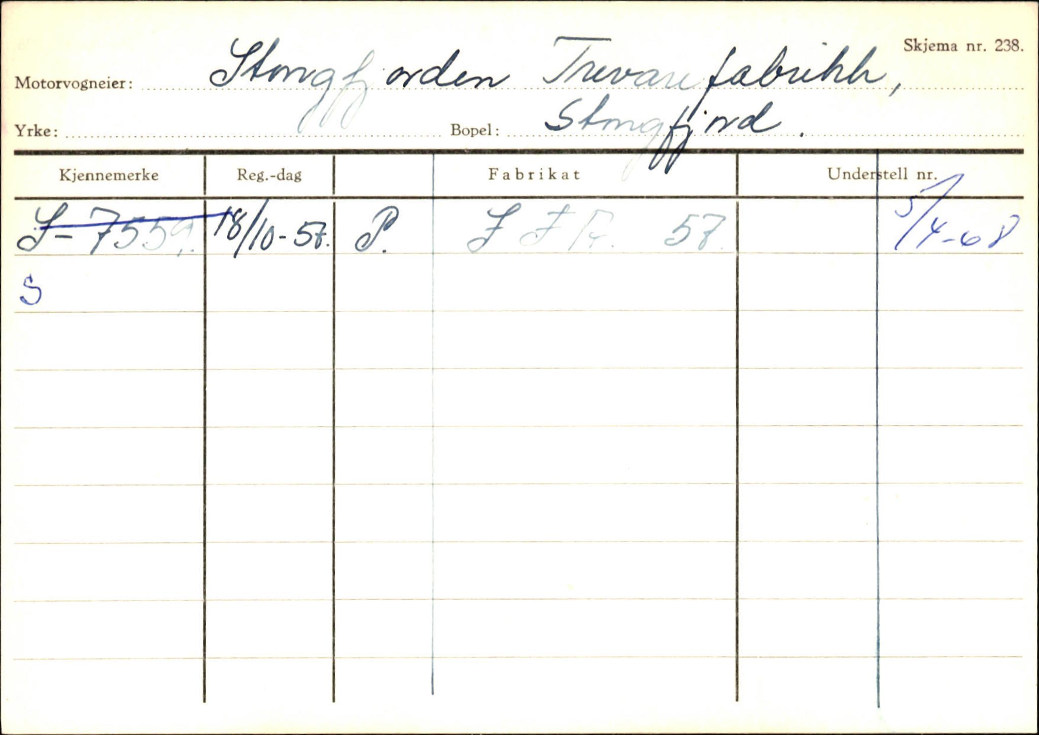 Statens vegvesen, Sogn og Fjordane vegkontor, AV/SAB-A-5301/4/F/L0132: Eigarregister Askvoll A-Å. Balestrand A-Å, 1945-1975, p. 1236