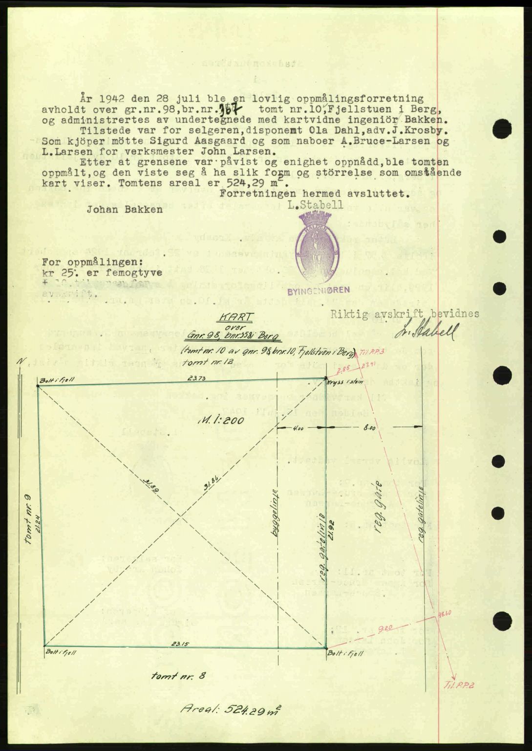 Idd og Marker sorenskriveri, AV/SAO-A-10283/G/Gb/Gbb/L0005: Mortgage book no. A5, 1941-1943, Diary no: : 24/1943