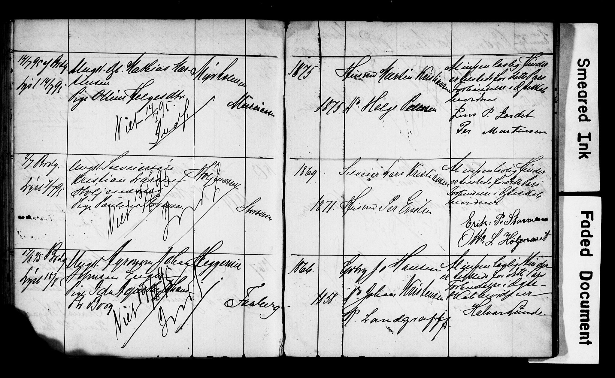 Trysil prestekontor, AV/SAH-PREST-046/I/Ie: Banns register no. 1, 1882-1899