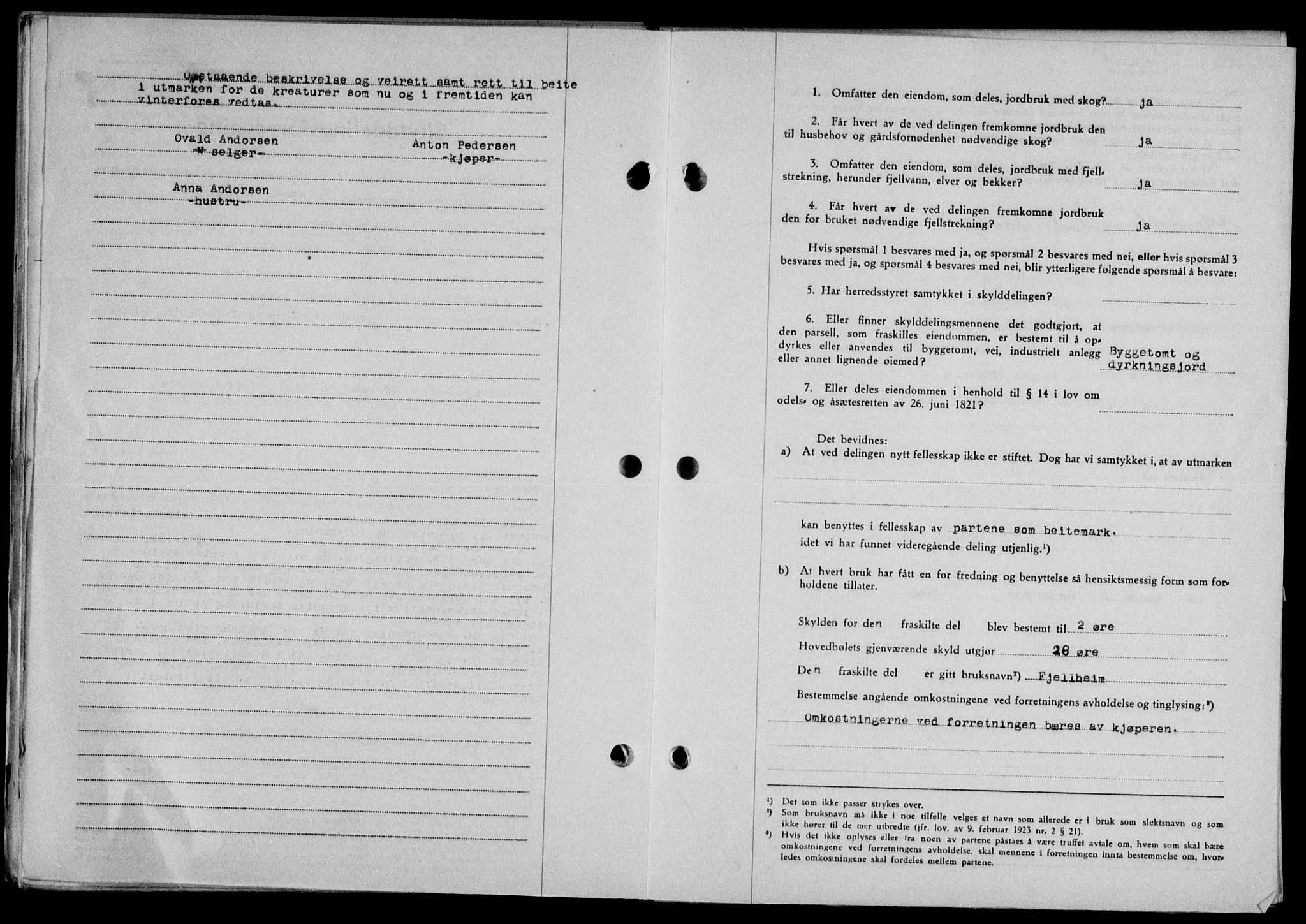 Lofoten sorenskriveri, SAT/A-0017/1/2/2C/L0016a: Mortgage book no. 16a, 1947-1947, Diary no: : 1166/1947
