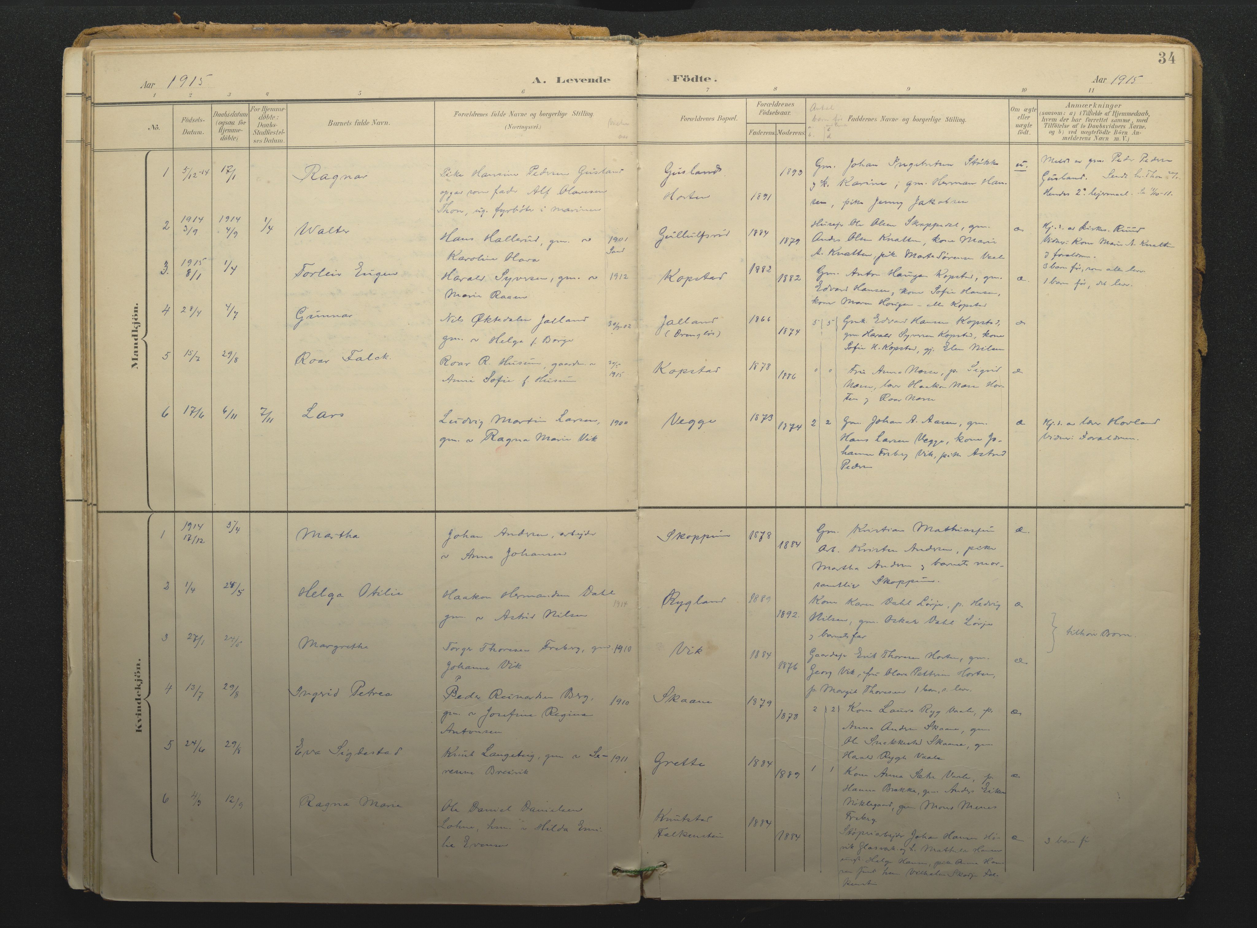 Borre kirkebøker, SAKO/A-338/F/Fc/L0003: Parish register (official) no. III 3, 1896-1919, p. 34