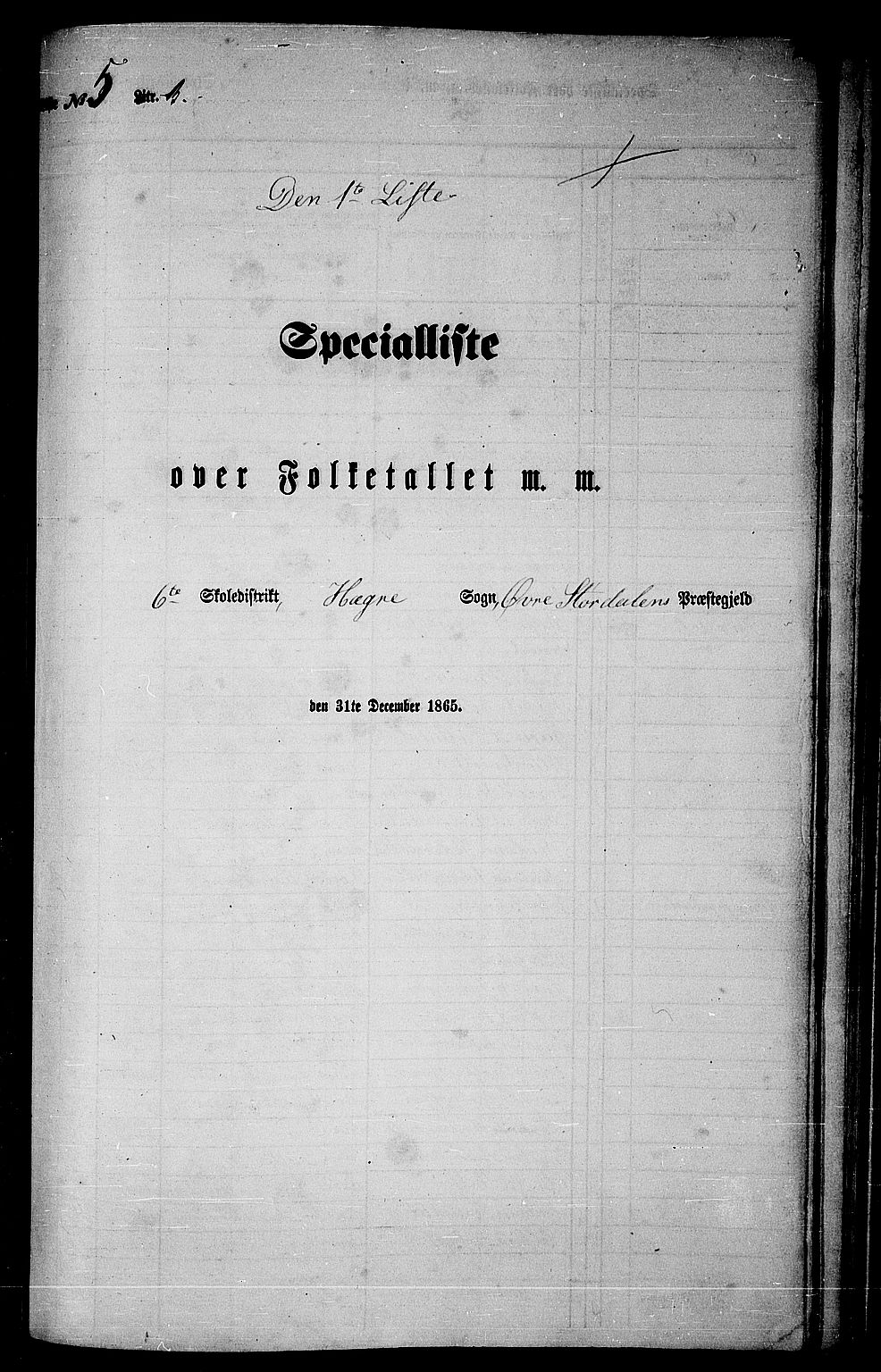 RA, 1865 census for Øvre Stjørdal, 1865, p. 94