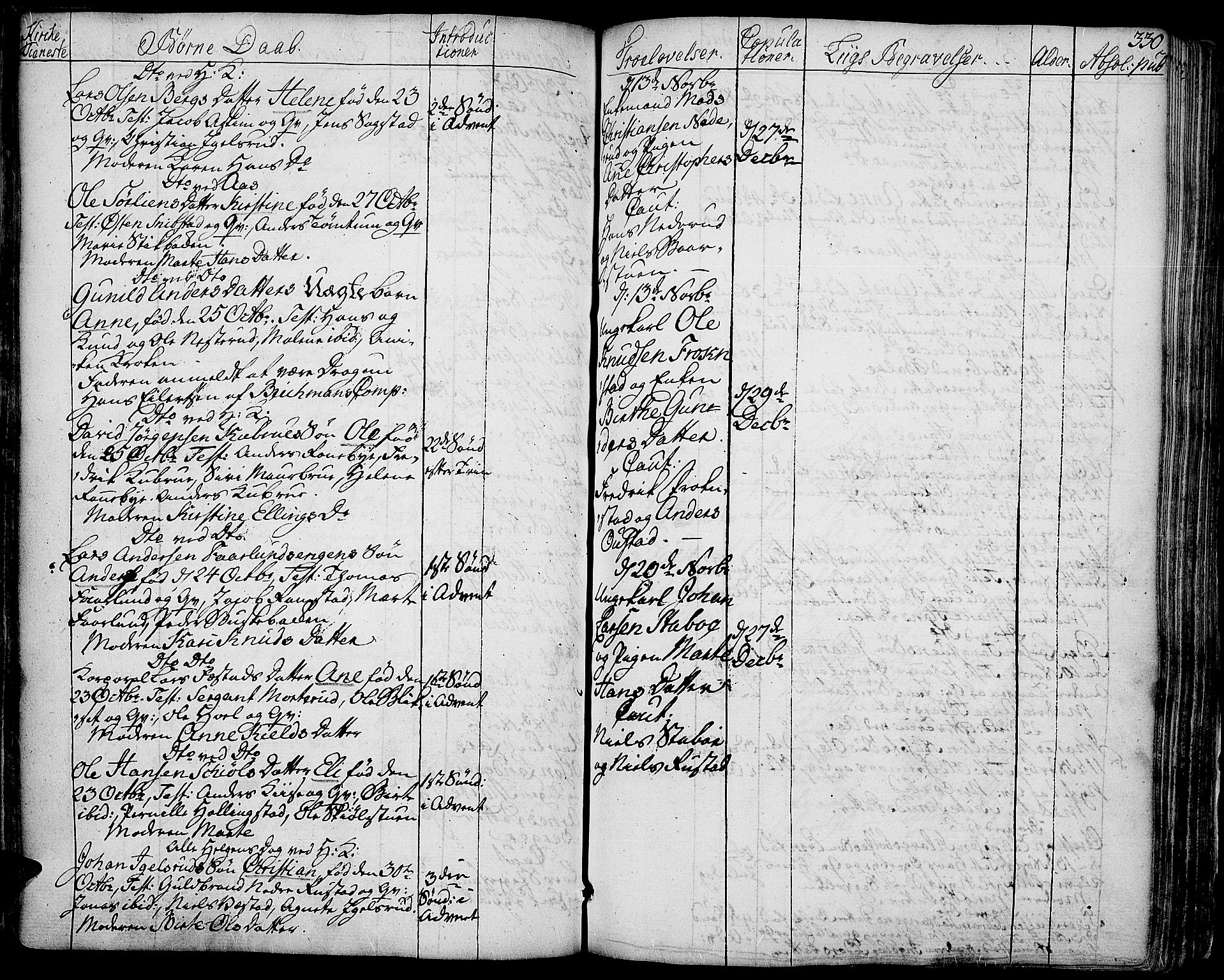 Toten prestekontor, SAH/PREST-102/H/Ha/Haa/L0006: Parish register (official) no. 6, 1773-1793, p. 330