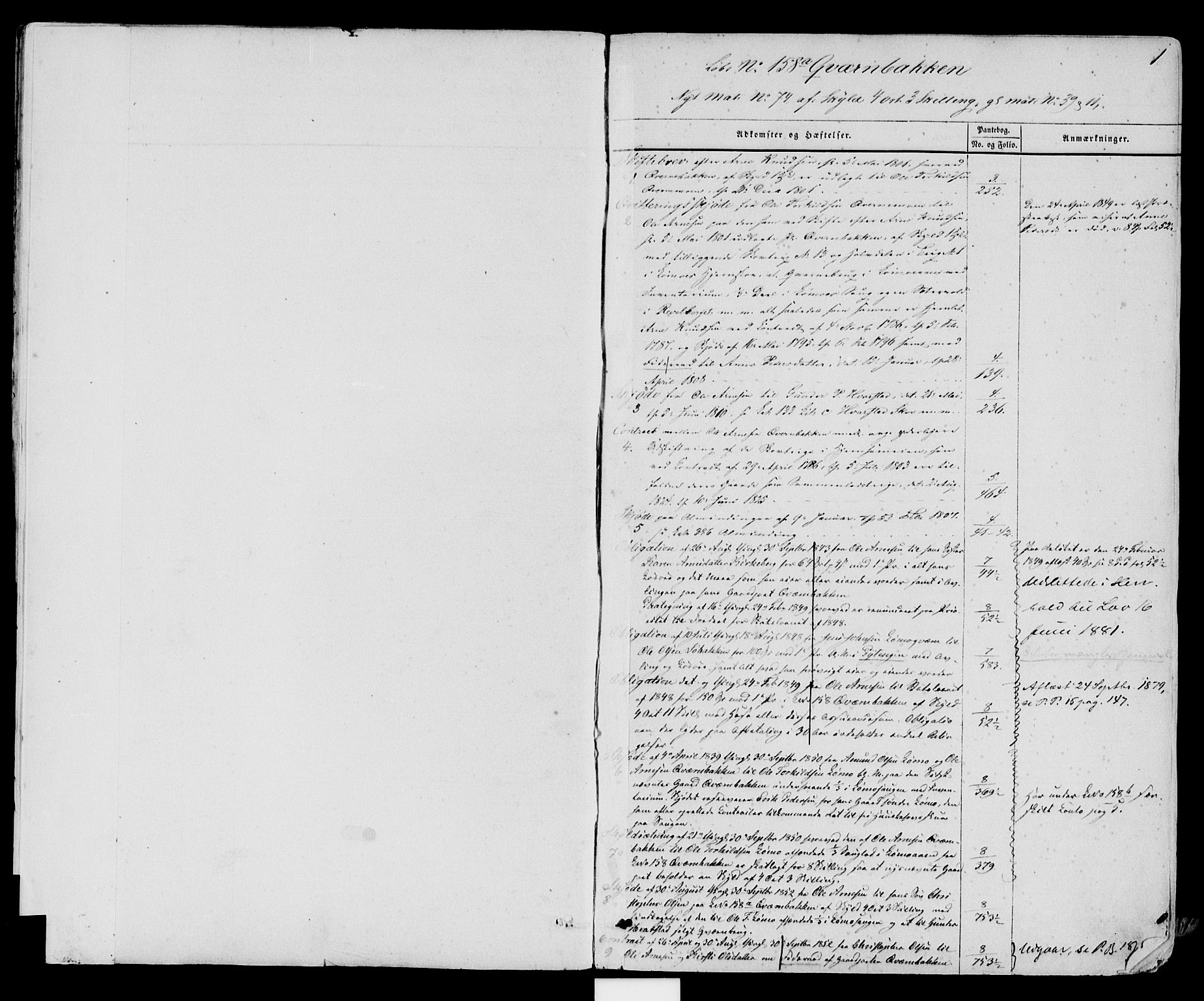 Sør-Østerdal sorenskriveri, AV/SAH-TING-018/H/Ha/Haa/L0003: Mortgage register no. 3, 1801-1888, p. 0-1