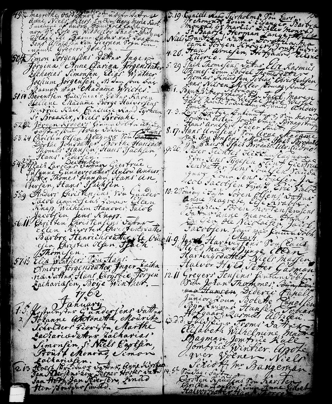 Skien kirkebøker, SAKO/A-302/G/Ga/L0001: Parish register (copy) no. 1, 1756-1791, p. 75