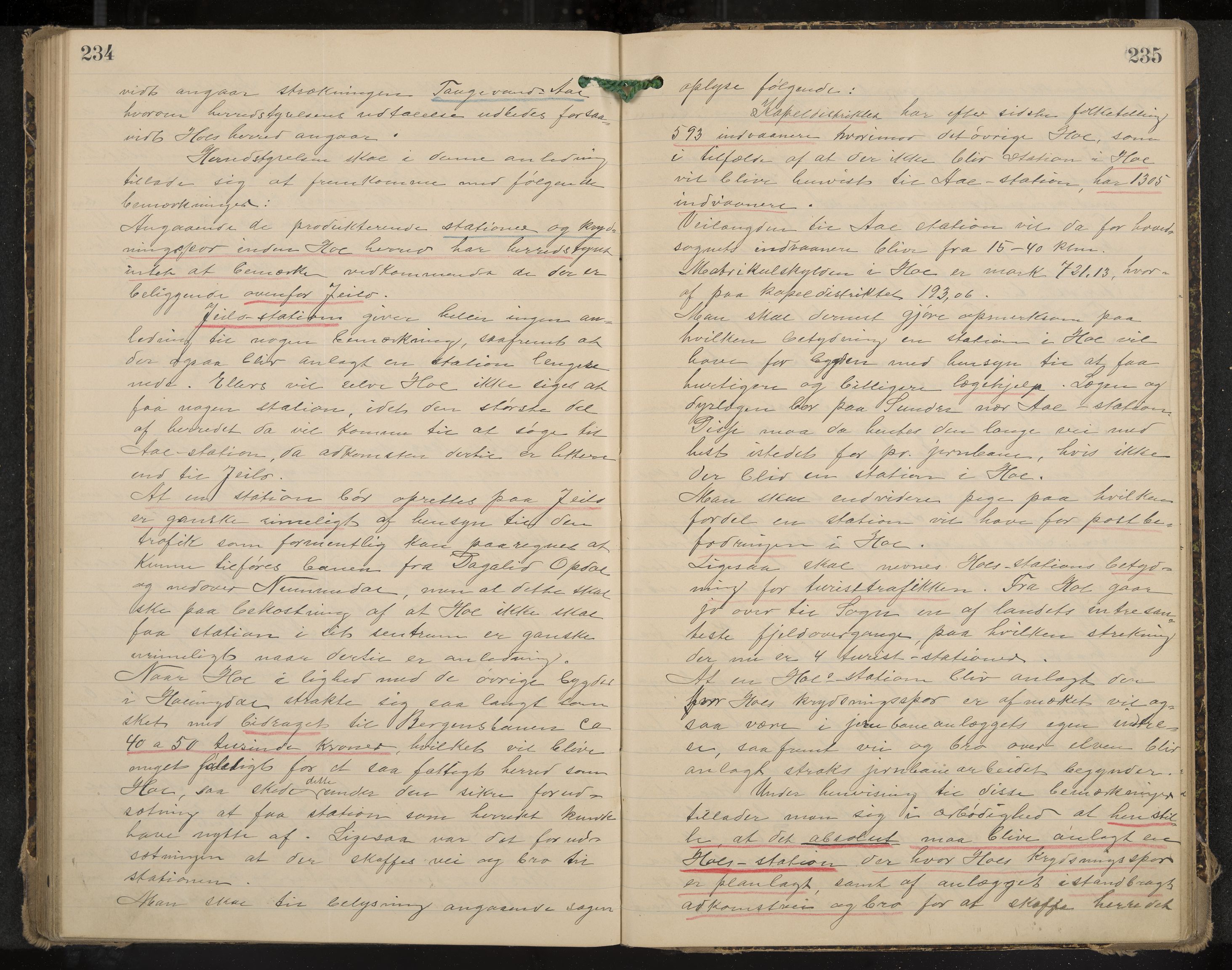 Hol formannskap og sentraladministrasjon, IKAK/0620021-1/A/L0003: Møtebok, 1897-1904, p. 234-235