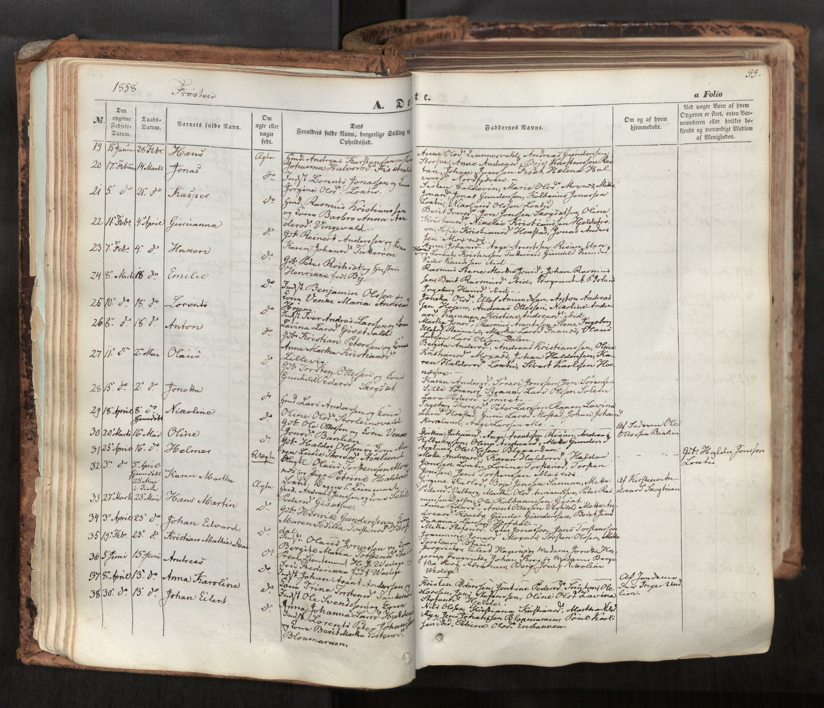 Ministerialprotokoller, klokkerbøker og fødselsregistre - Nord-Trøndelag, SAT/A-1458/713/L0116: Parish register (official) no. 713A07, 1850-1877, p. 33