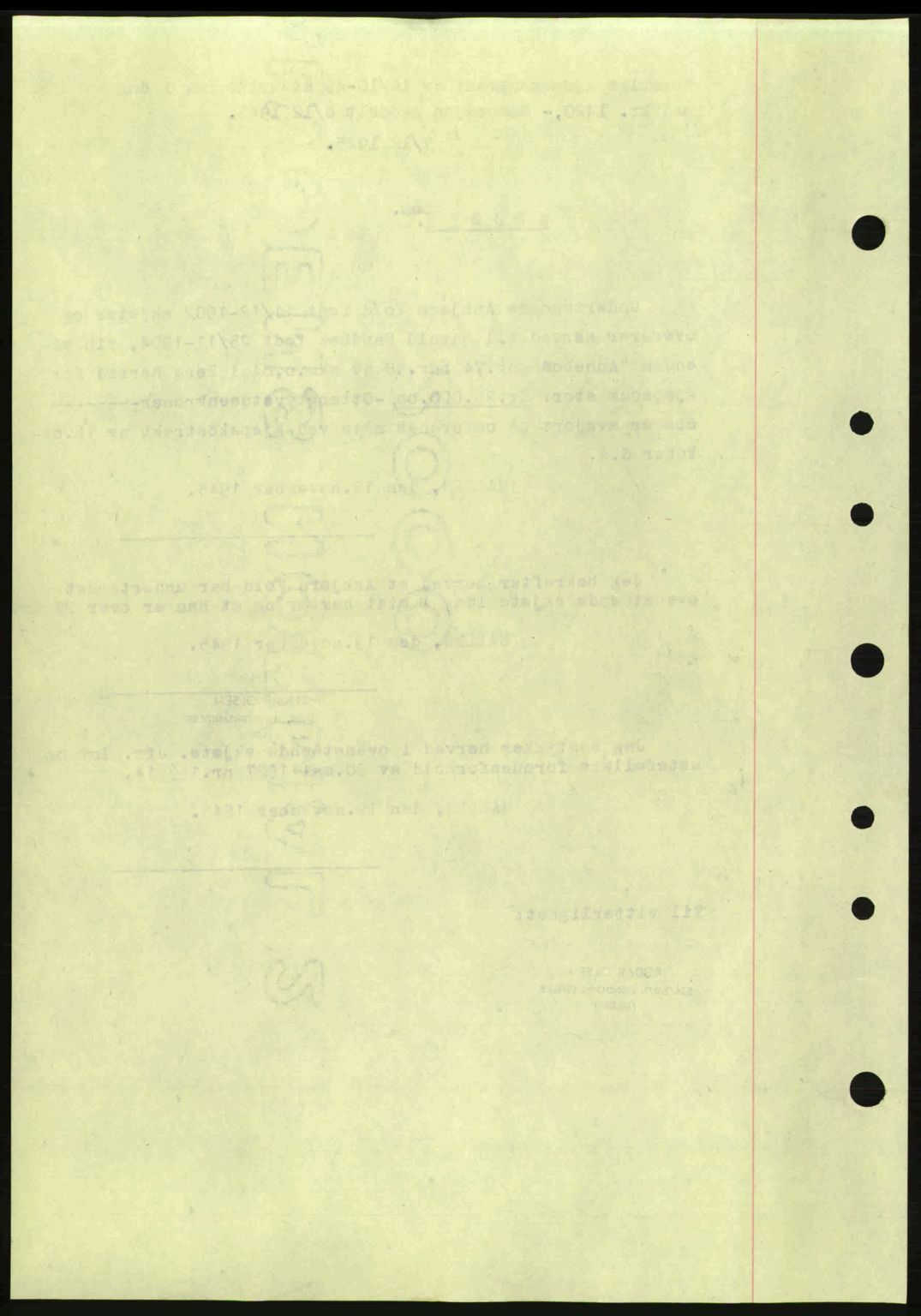 Idd og Marker sorenskriveri, AV/SAO-A-10283/G/Gb/Gbb/L0007: Mortgage book no. A7, 1944-1945, Diary no: : 949/1945