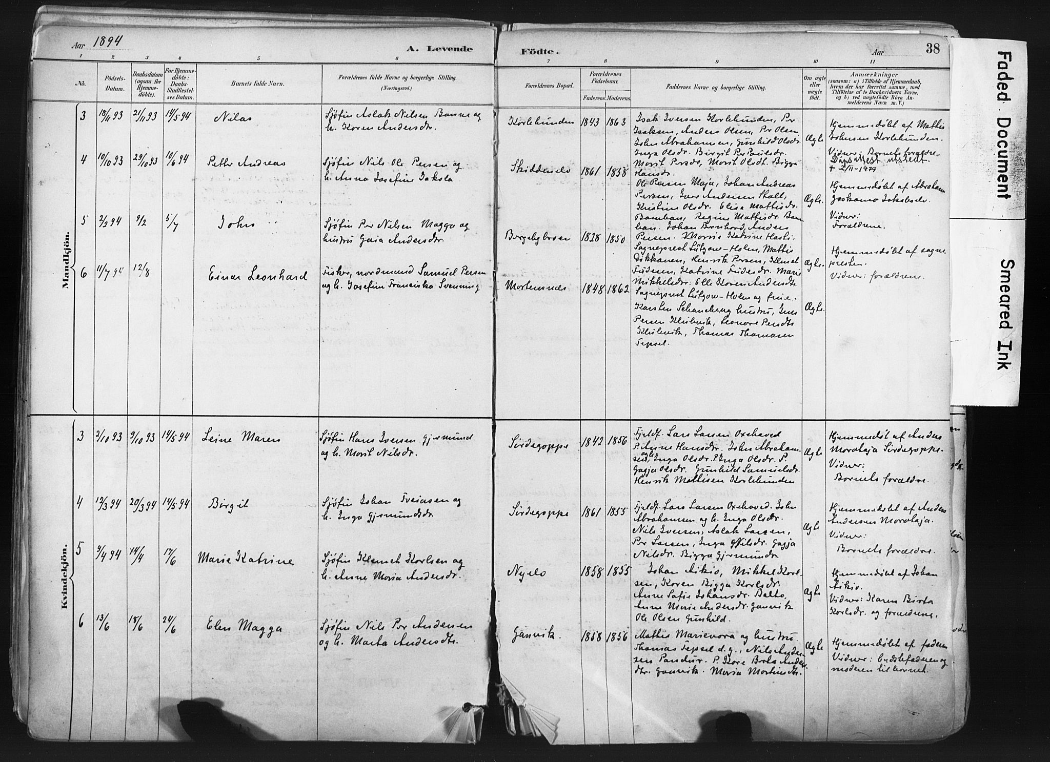 Nesseby sokneprestkontor, AV/SATØ-S-1330/H/Ha/L0006kirke: Parish register (official) no. 6, 1885-1985, p. 38