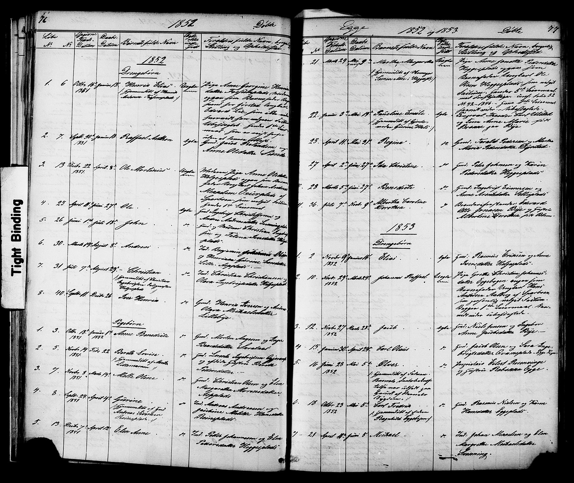 Ministerialprotokoller, klokkerbøker og fødselsregistre - Nord-Trøndelag, SAT/A-1458/739/L0367: Parish register (official) no. 739A01 /3, 1838-1868, p. 76-77