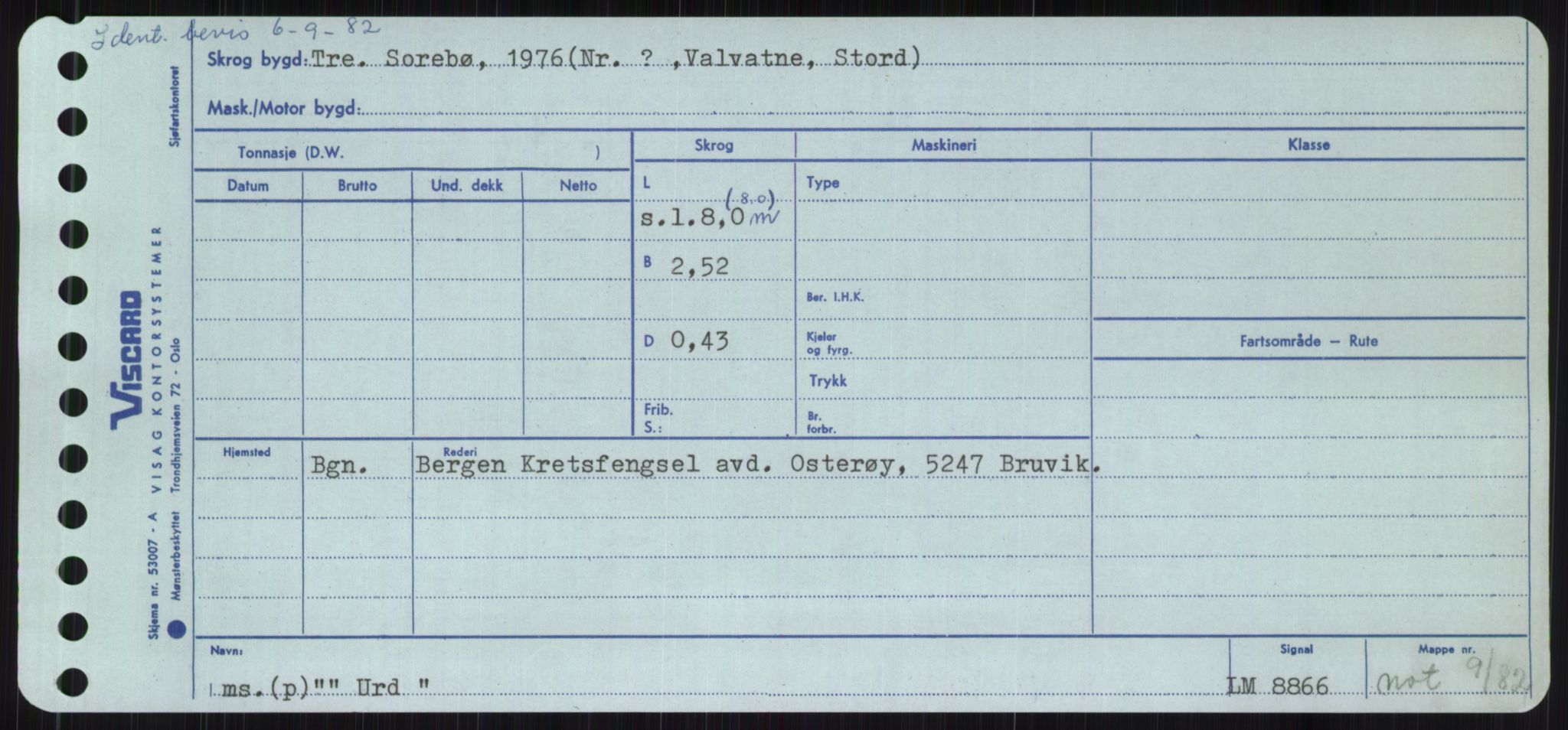 Sjøfartsdirektoratet med forløpere, Skipsmålingen, RA/S-1627/H/Ha/L0006/0002: Fartøy, Sver-Å / Fartøy, U-Å, p. 65