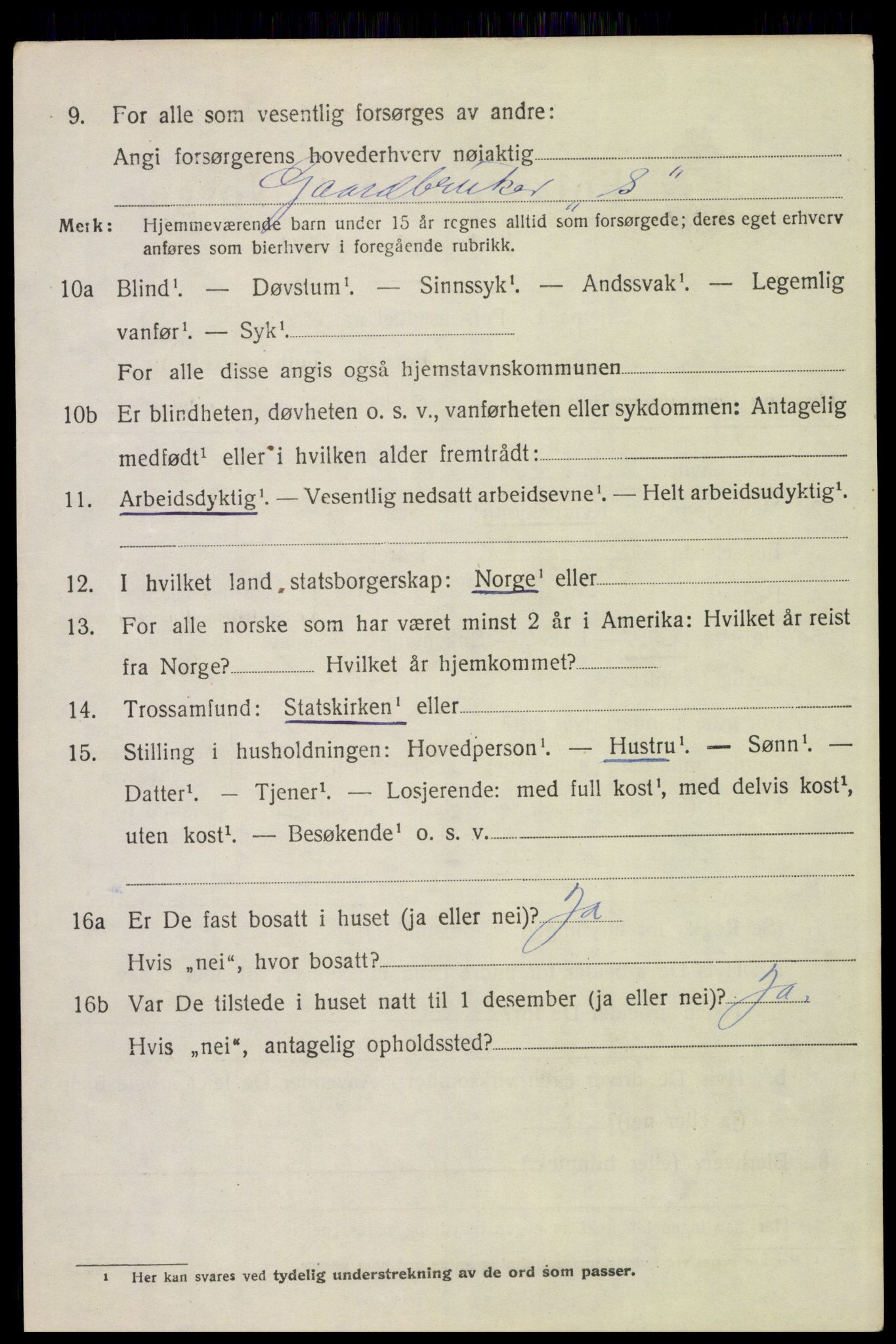 SAH, 1920 census for Eidskog, 1920, p. 11960