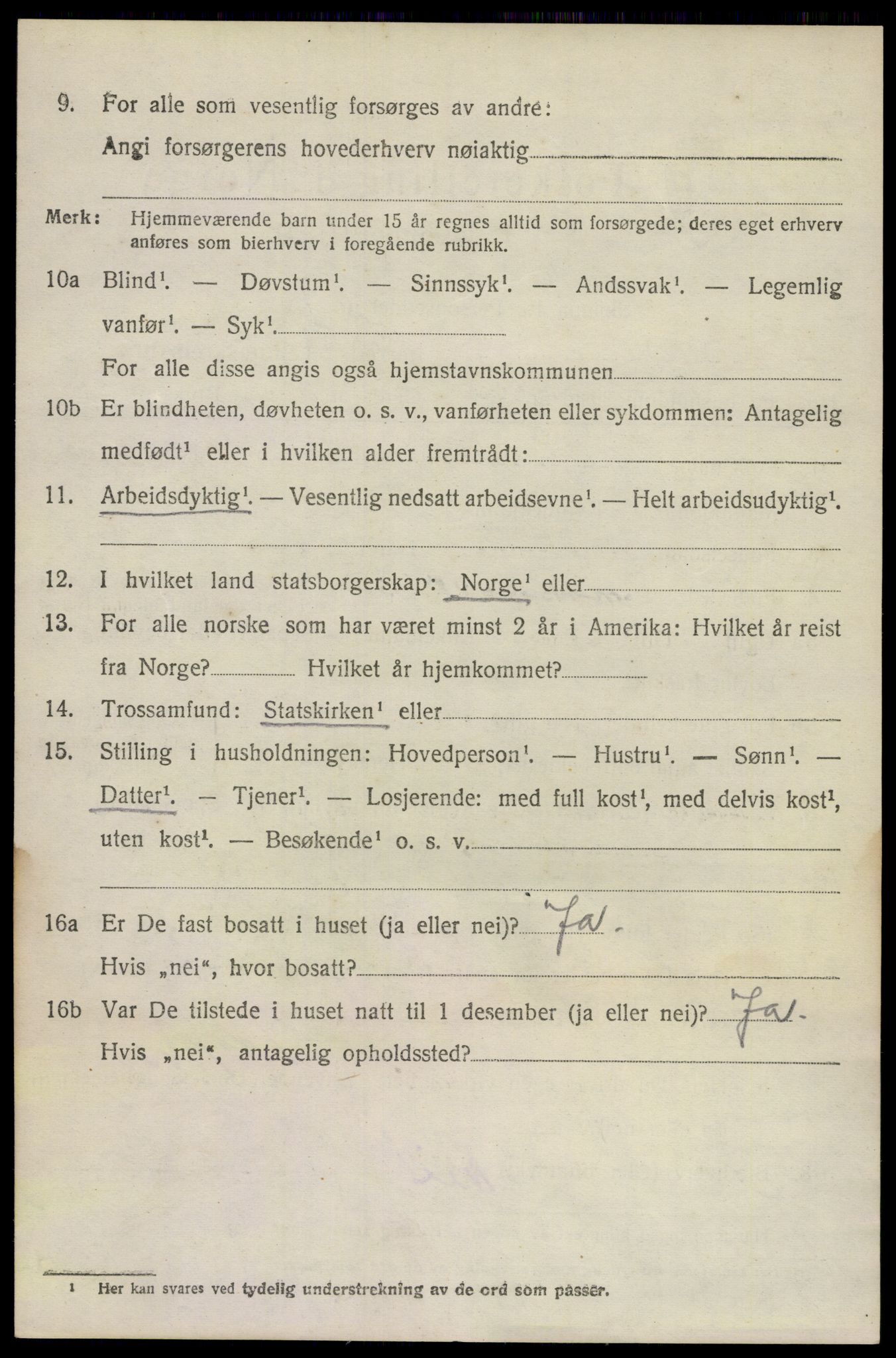 SAKO, 1920 census for Brunlanes, 1920, p. 7084