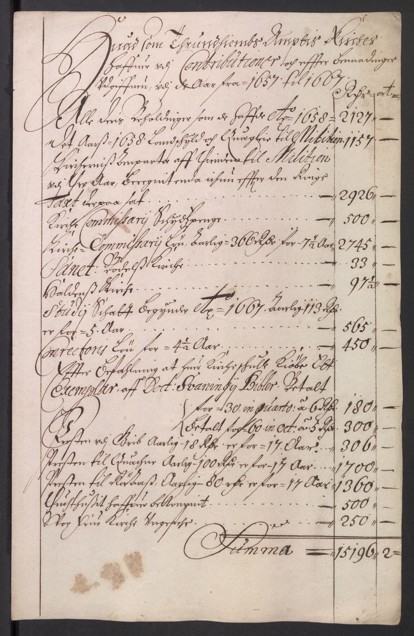 Rentekammeret inntil 1814, Reviderte regnskaper, Kirkeregnskap, AV/RA-EA-4067/Rf/L0121: Kirkeregnskap, 1656-1679, p. 391