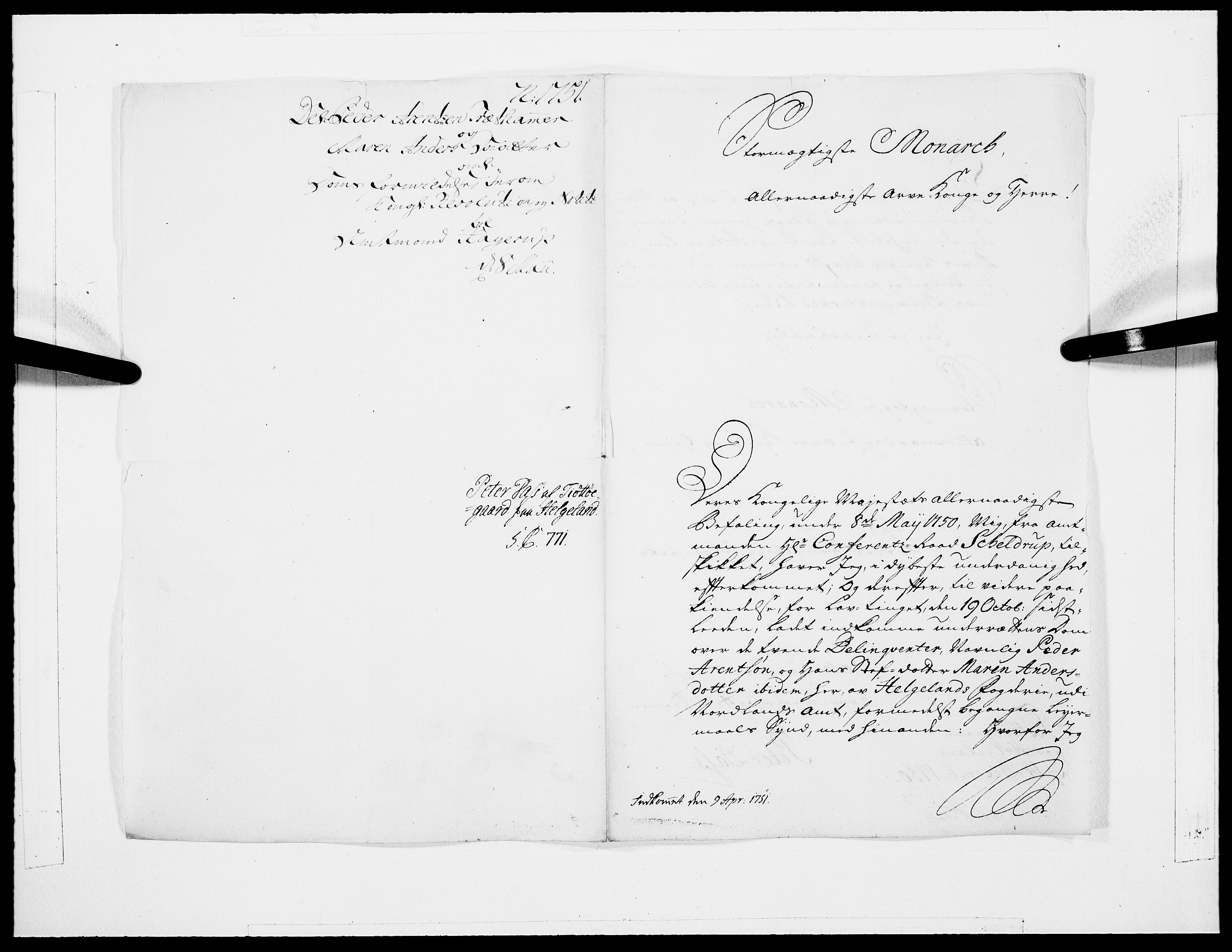 Danske Kanselli 1572-1799, AV/RA-EA-3023/F/Fc/Fcc/Fcca/L0158: Norske innlegg 1572-1799, 1751, p. 123