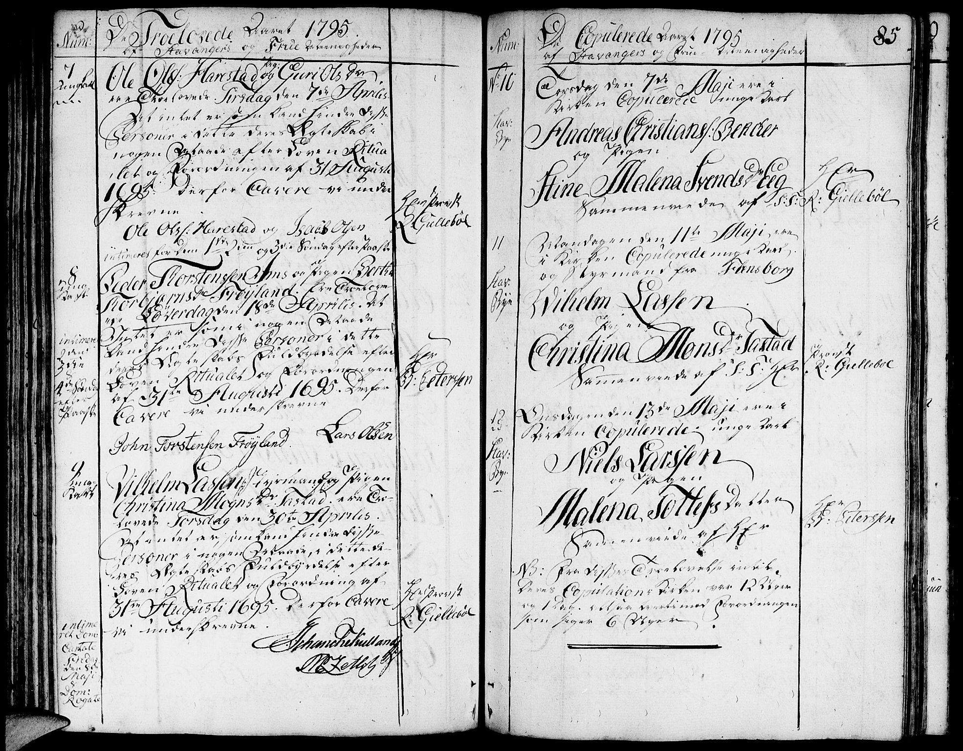 Domkirken sokneprestkontor, AV/SAST-A-101812/001/30/30BA/L0006: Parish register (official) no. A 6, 1783-1815, p. 85