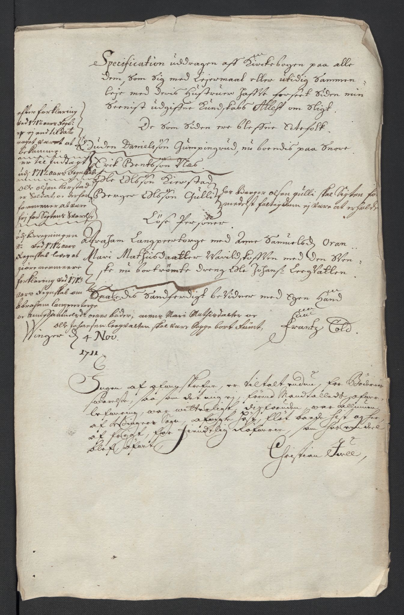 Rentekammeret inntil 1814, Reviderte regnskaper, Fogderegnskap, AV/RA-EA-4092/R13/L0848: Fogderegnskap Solør, Odal og Østerdal, 1711, p. 53