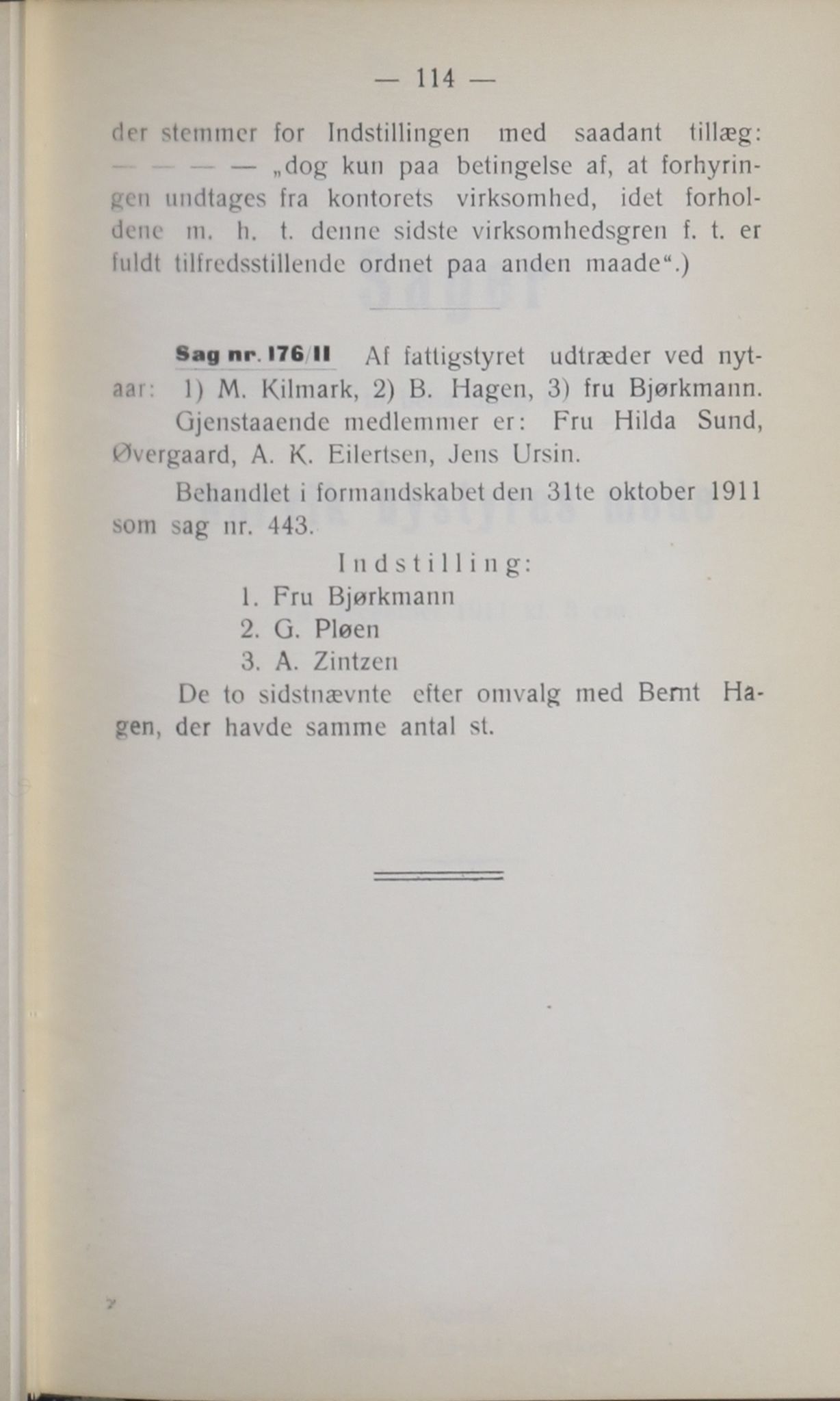 Narvik kommune. Formannskap , AIN/K-18050.150/A/Ab/L0001: Møtebok, 1911