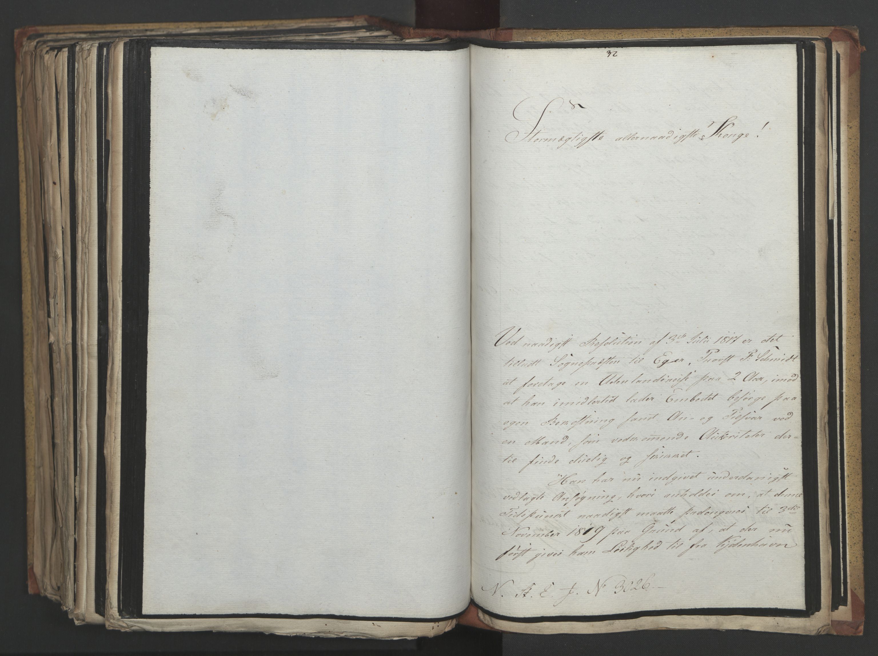 Statsrådsavdelingen i Stockholm, AV/RA-S-1003/D/Da/L0014: Regjeringsinnstillinger nr. 2890-3057, 1818, p. 523