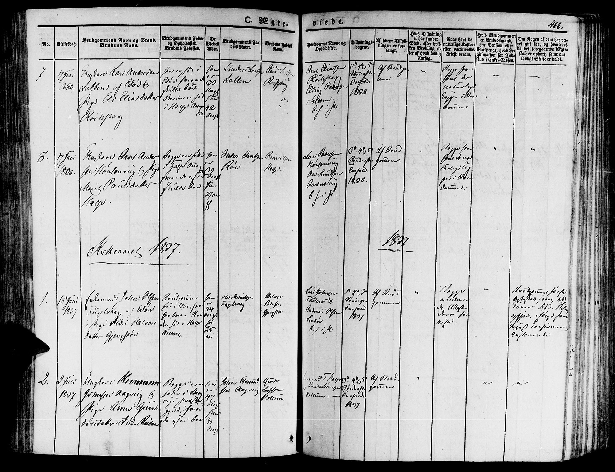 Ministerialprotokoller, klokkerbøker og fødselsregistre - Møre og Romsdal, AV/SAT-A-1454/592/L1025: Parish register (official) no. 592A03 /2, 1831-1849, p. 468