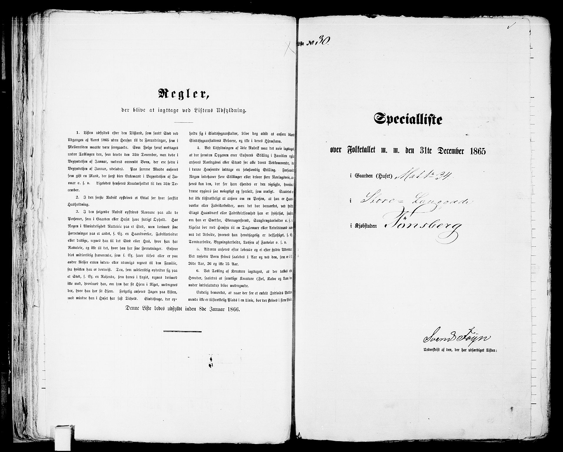 RA, 1865 census for Tønsberg, 1865, p. 70