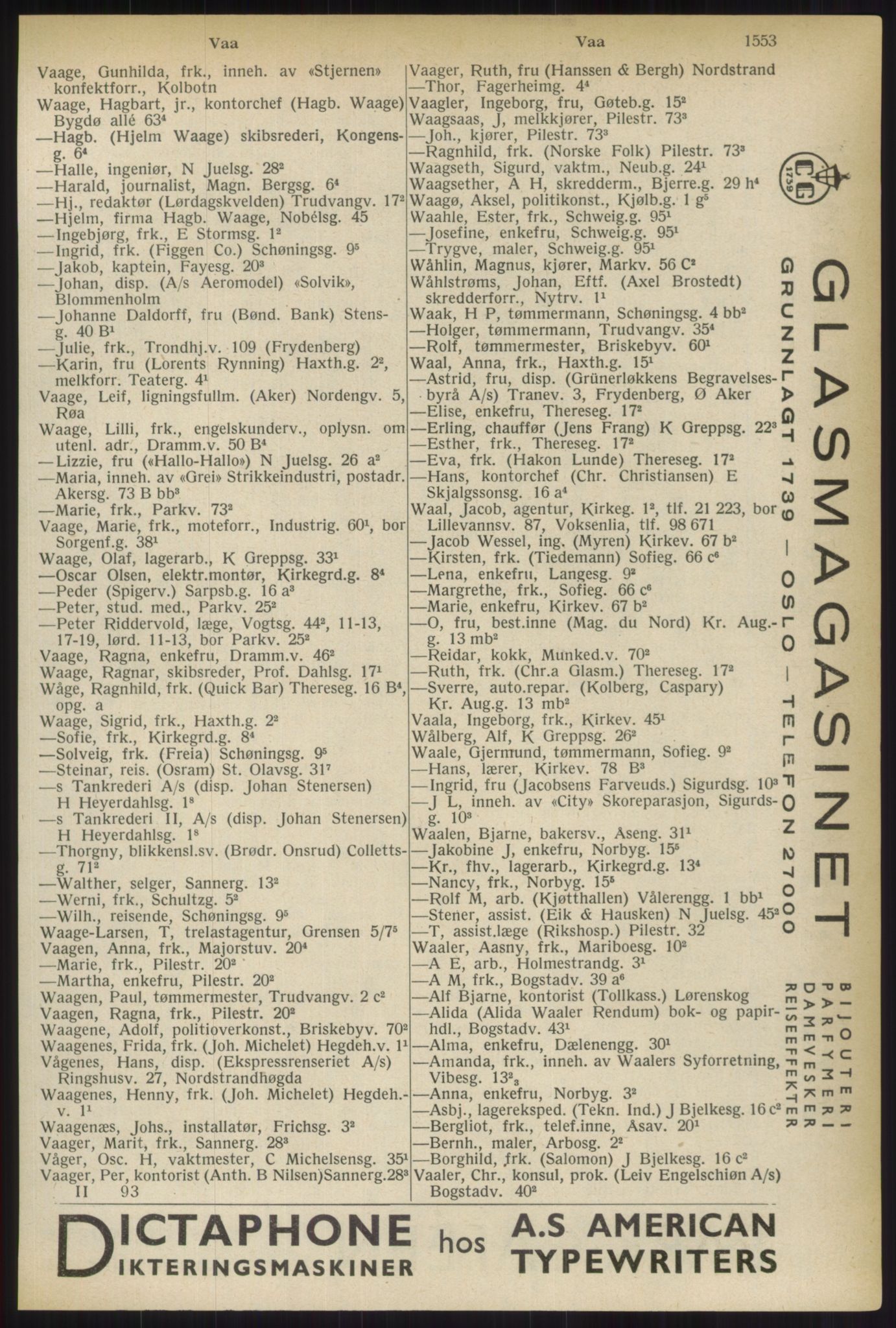 Kristiania/Oslo adressebok, PUBL/-, 1937, p. 1553